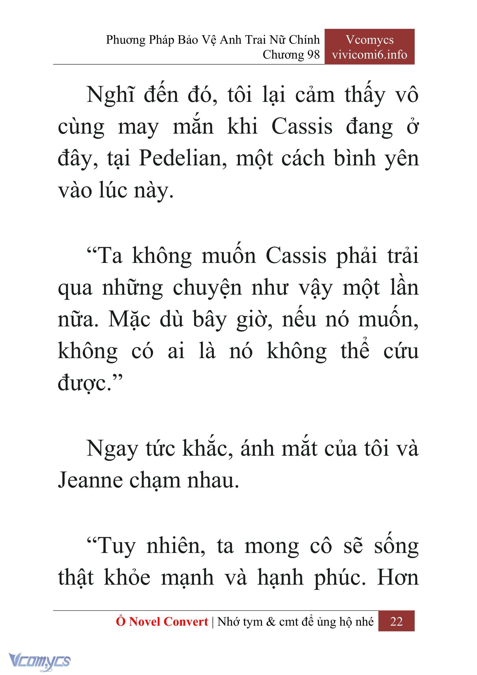 [Novel] Phương Pháp Bảo Vệ Anh Trai Nữ Chính Chap 98 - Trang 2