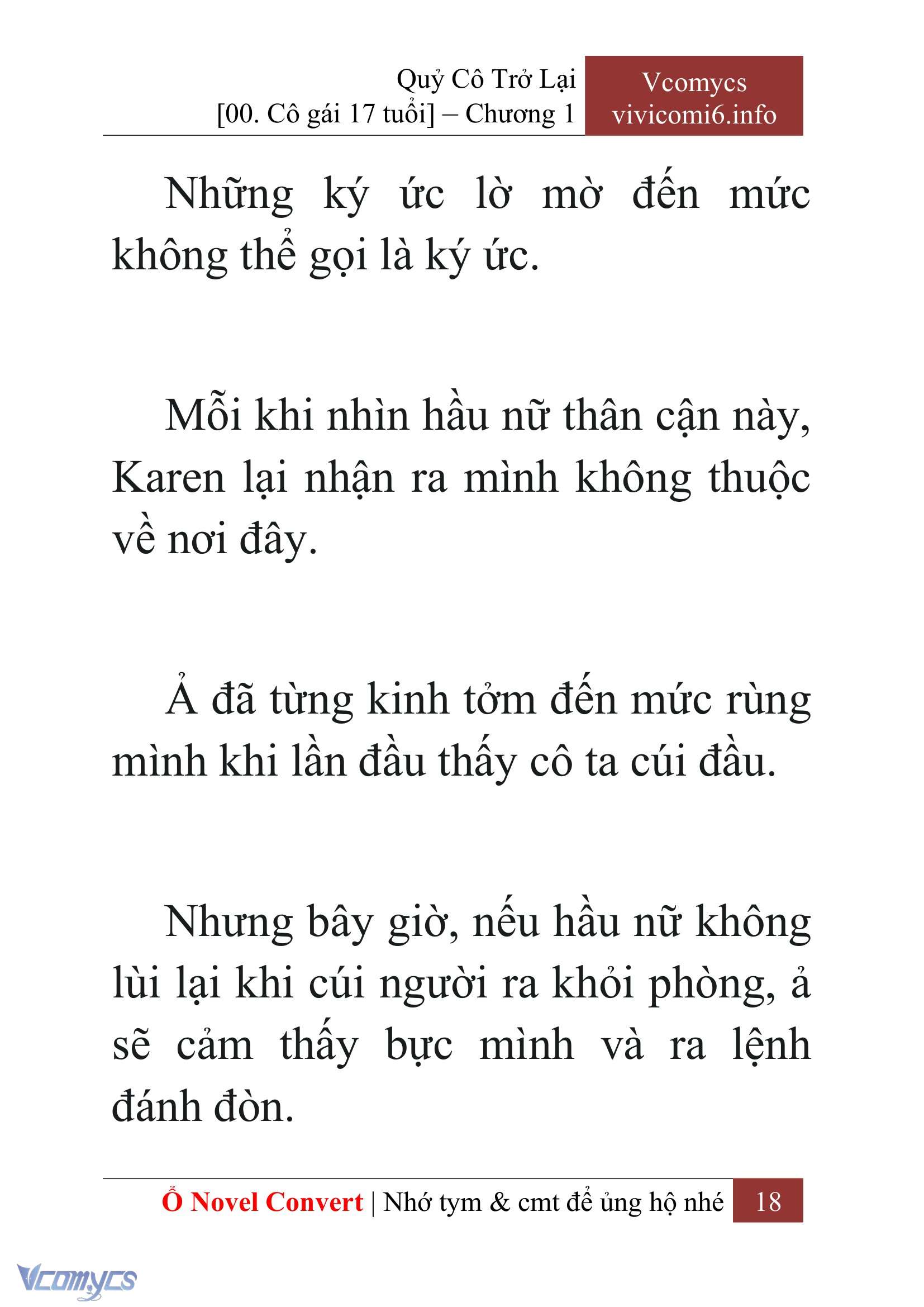 [Novel] Quý Cô Trở Lại Chap 1 - Trang 2