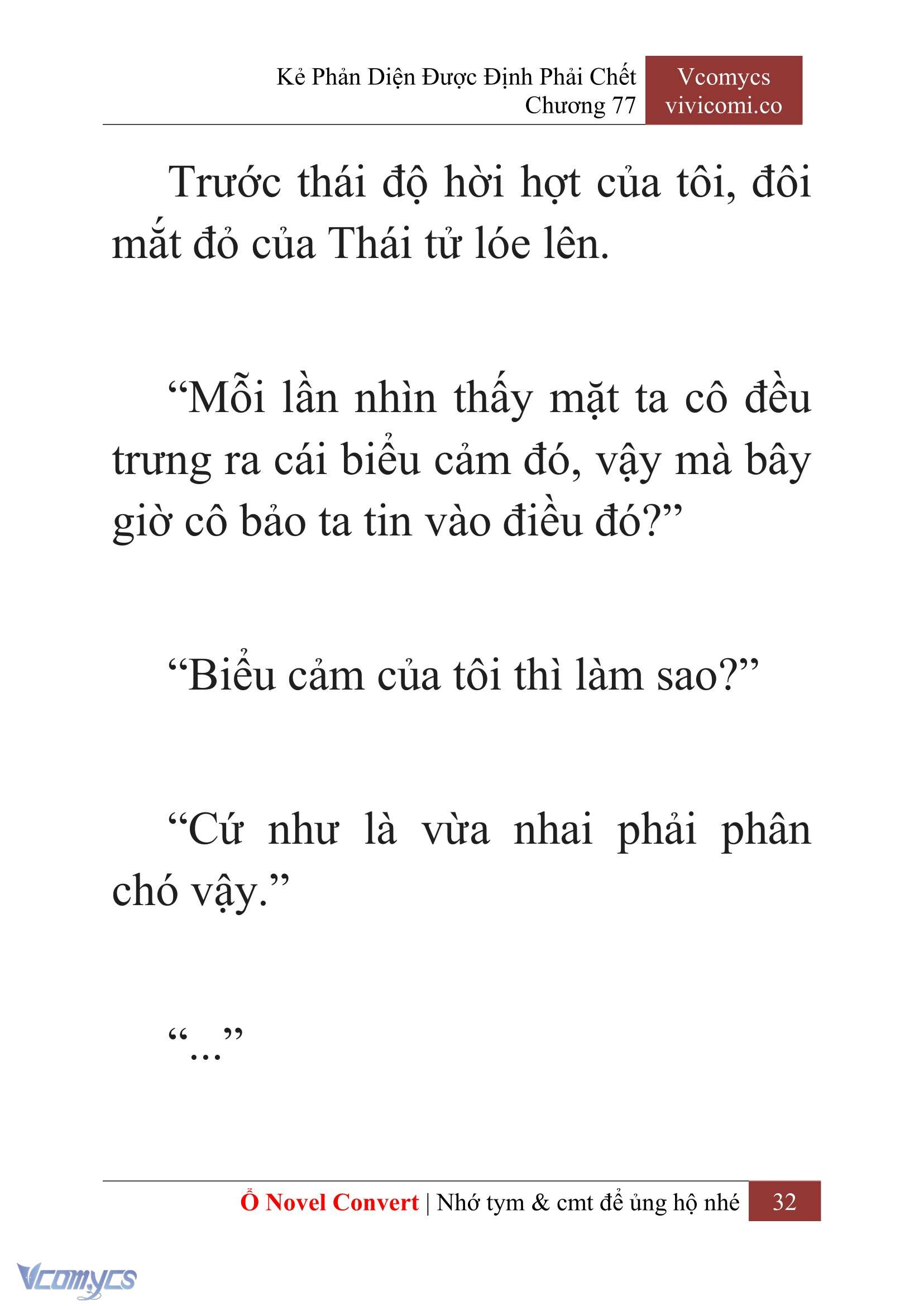 [Novel] Kẻ Phản Diện Được Định Phải Chết Chap 77 - Next Chap 78