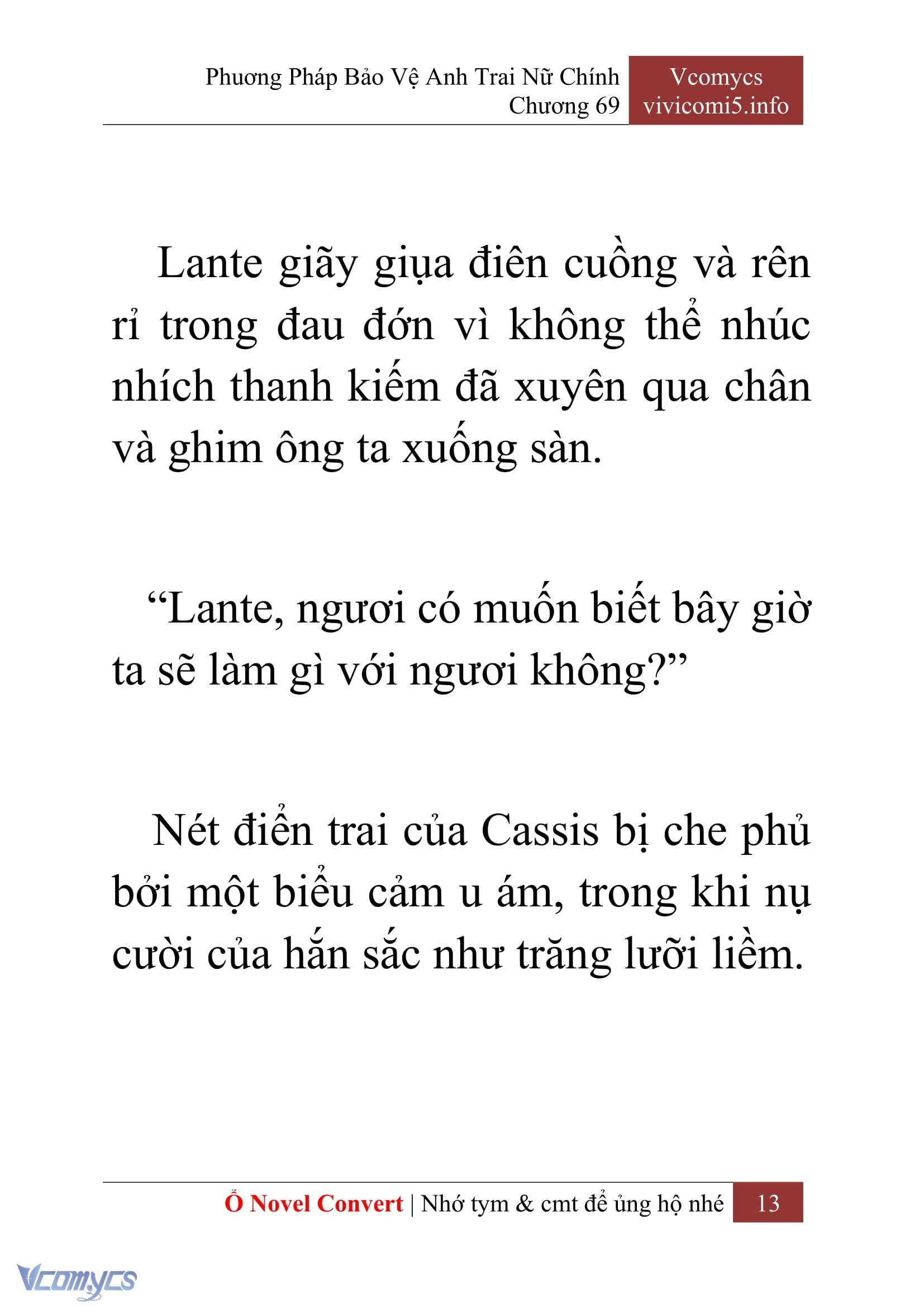 [Novel] Phương Pháp Bảo Vệ Anh Trai Nữ Chính Chap 69 - Trang 2