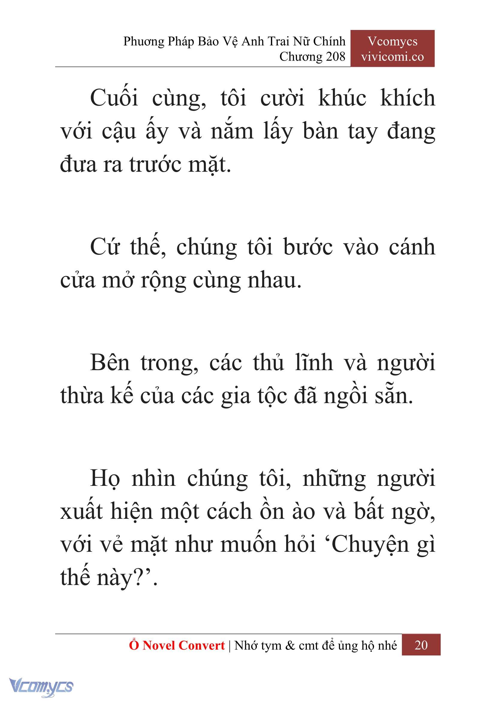 [Novel] Phương Pháp Bảo Vệ Anh Trai Nữ Chính Chap 208 - Trang 2