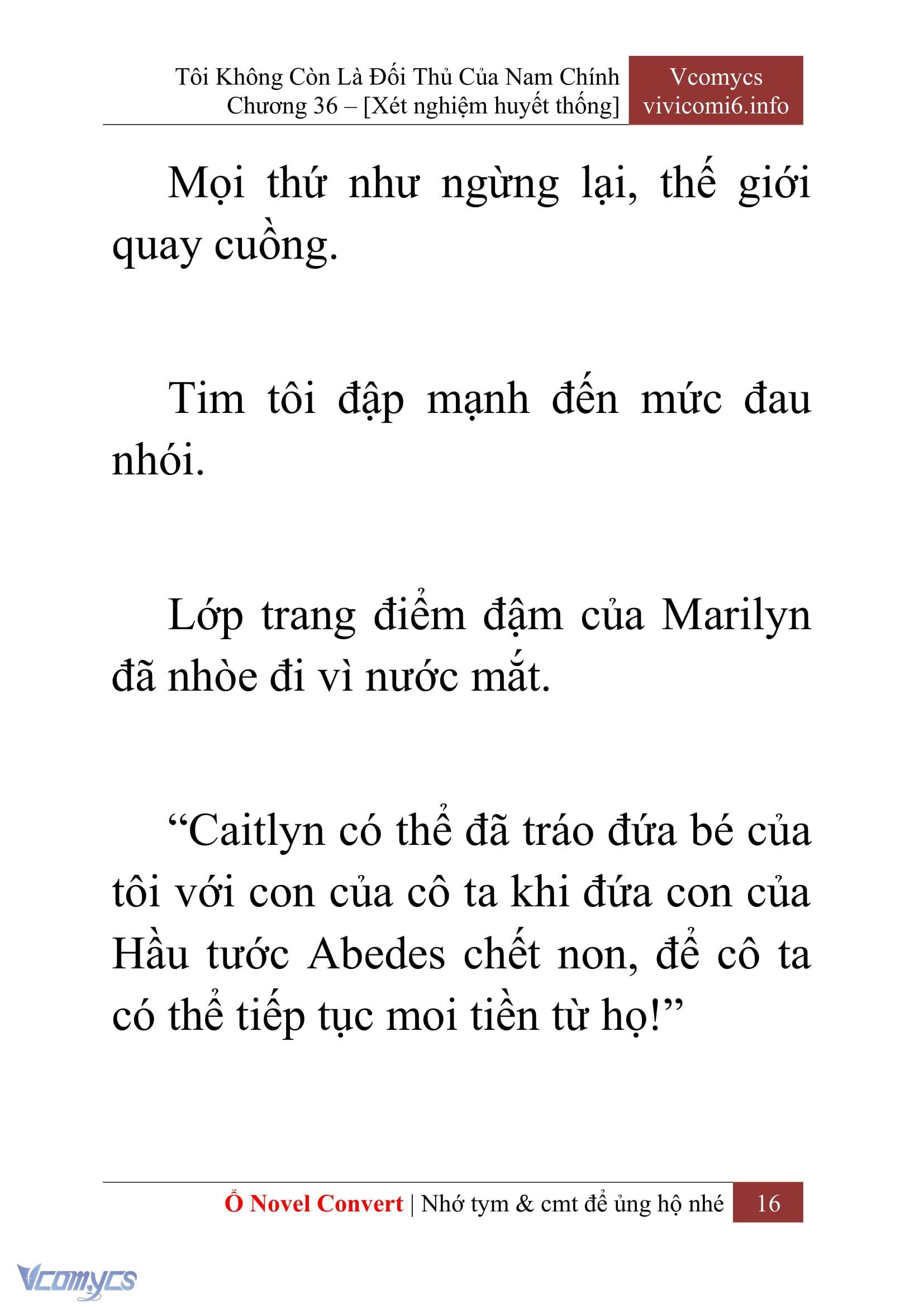 [Novel] Tôi Không Còn Là Đối Thủ Của Nam Chính Chap 36 - Trang 2