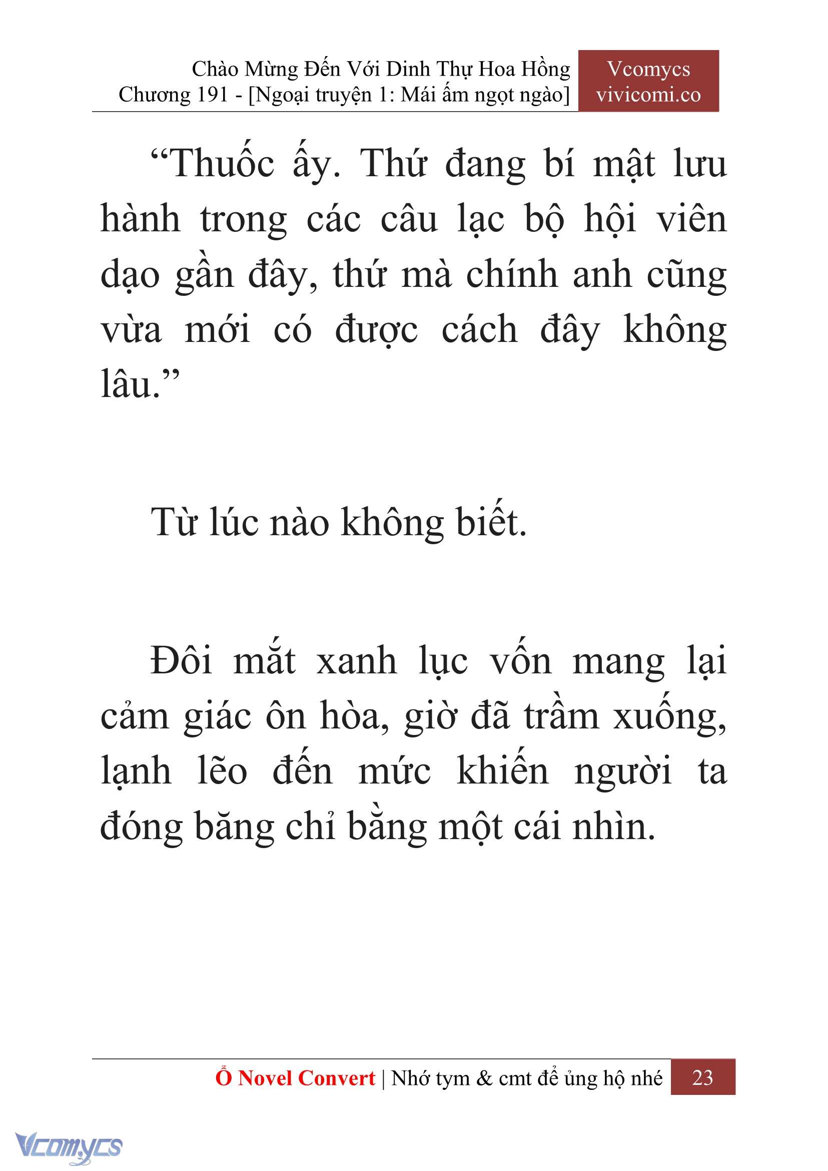 [Novel] Chào Mừng Đến Với Dinh Thự Hoa Hồng Chap 191 - Trang 2