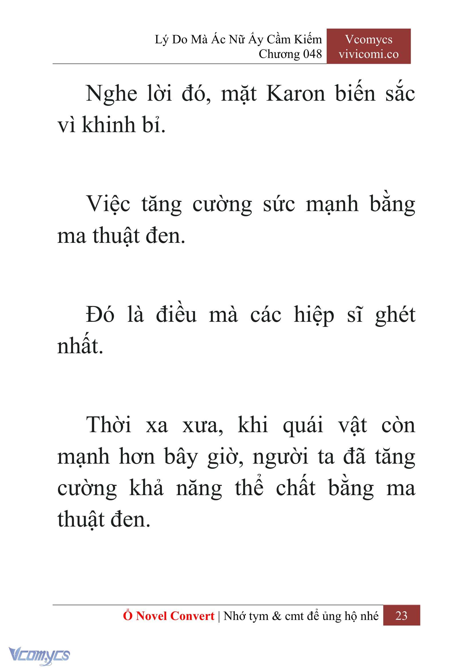 [Novel] Lý Do Mà Ác Nữ Ấy Cầm Kiếm Chap 48 - Trang 2