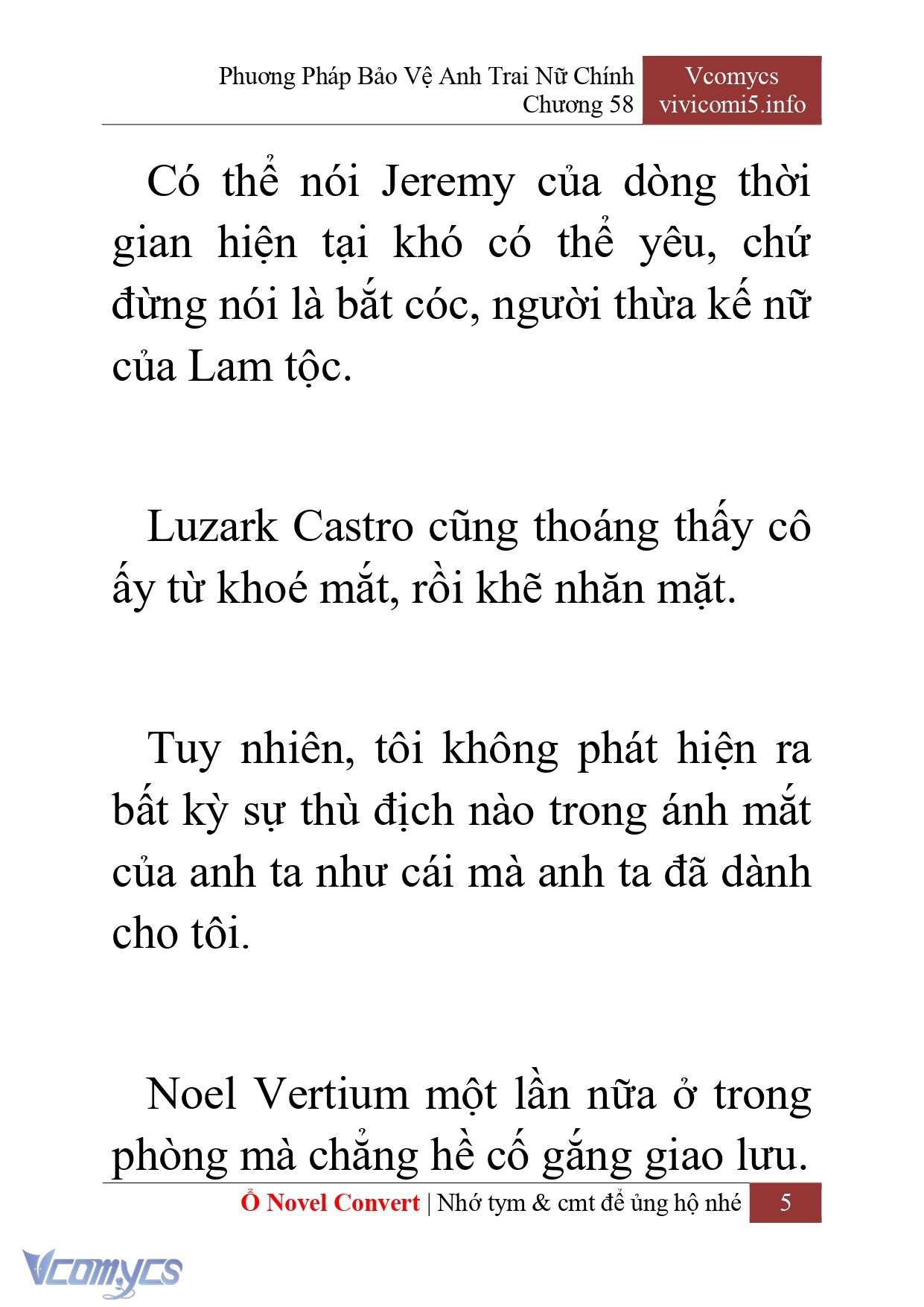 [Novel] Phương Pháp Bảo Vệ Anh Trai Nữ Chính Chap 58 - Trang 2