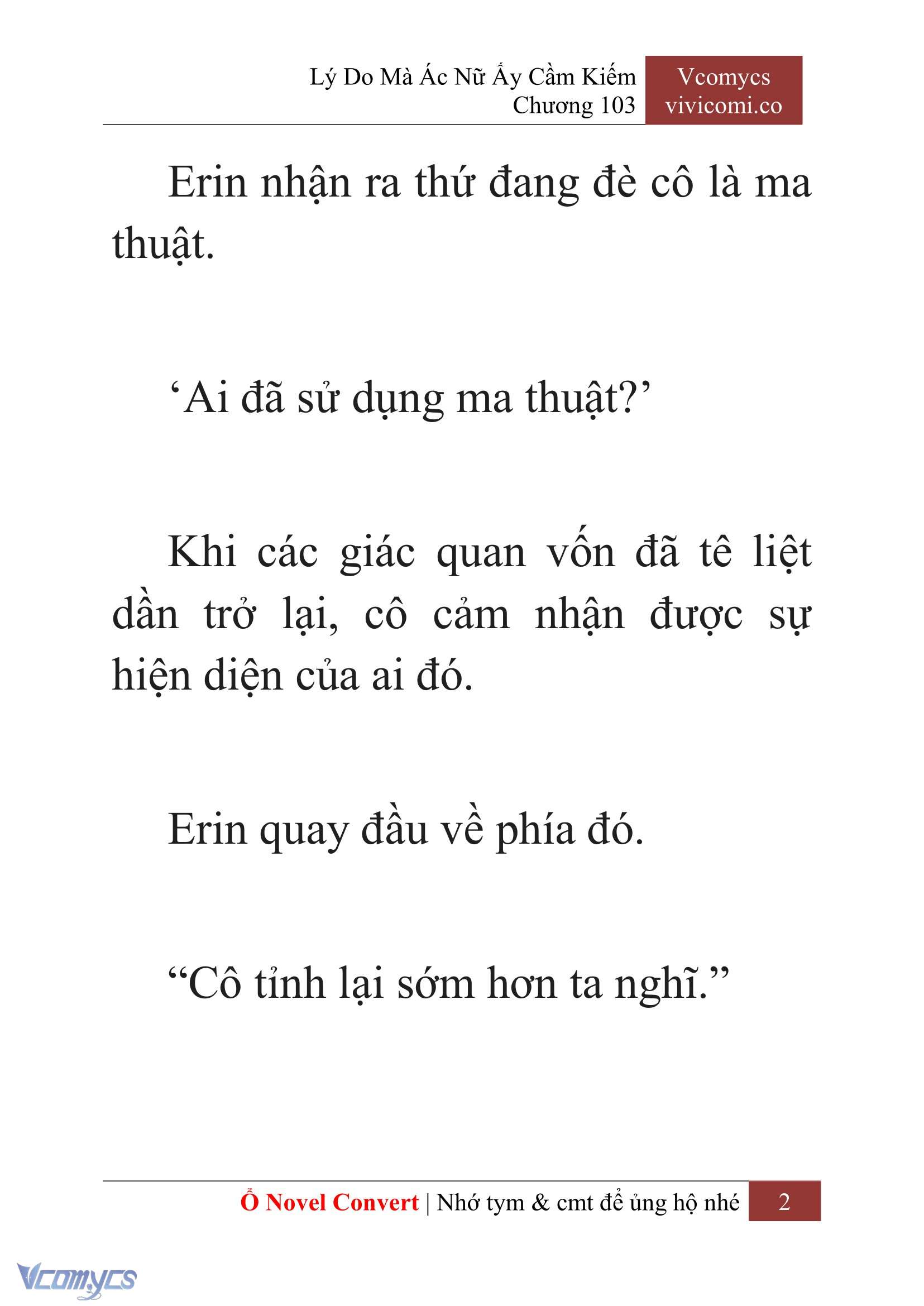 [Novel] Lý Do Mà Ác Nữ Ấy Cầm Kiếm Chap 103 - Trang 2