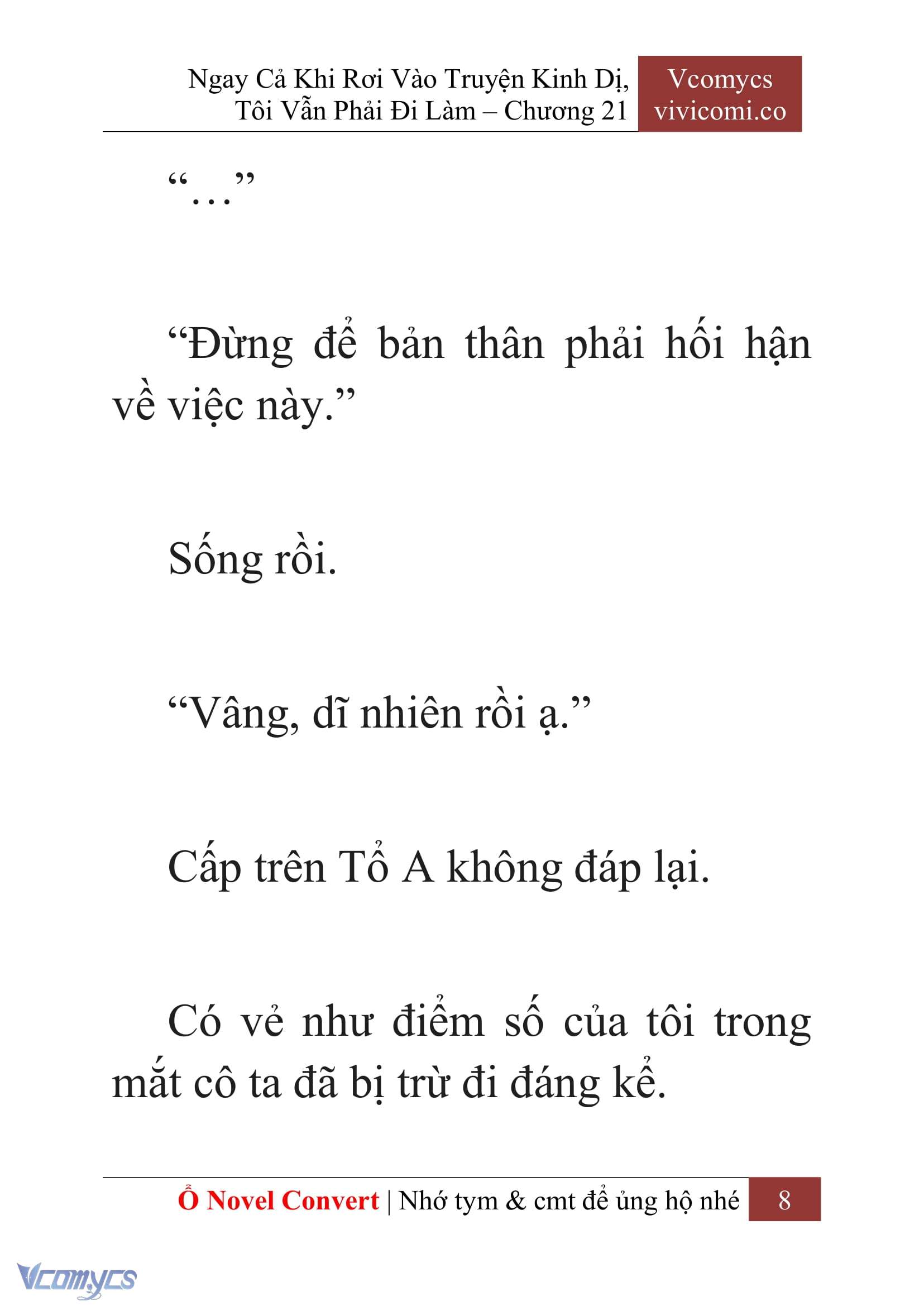 [Novel] Ngay Cả Khi Rơi Vào Truyện Kinh Dị, Tôi Vẫn Phải Đi Làm Chap 21 - Trang 2