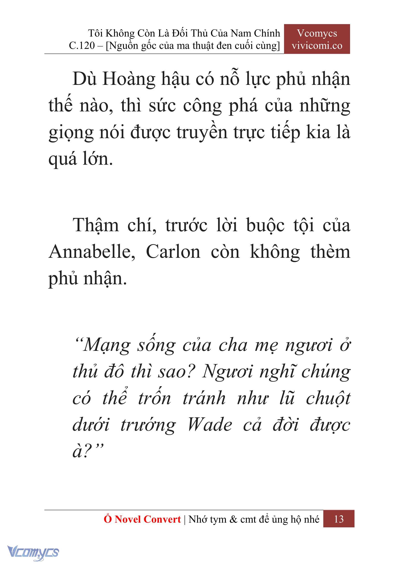 [Novel] Tôi Không Còn Là Đối Thủ Của Nam Chính Chap 120 - Trang 2