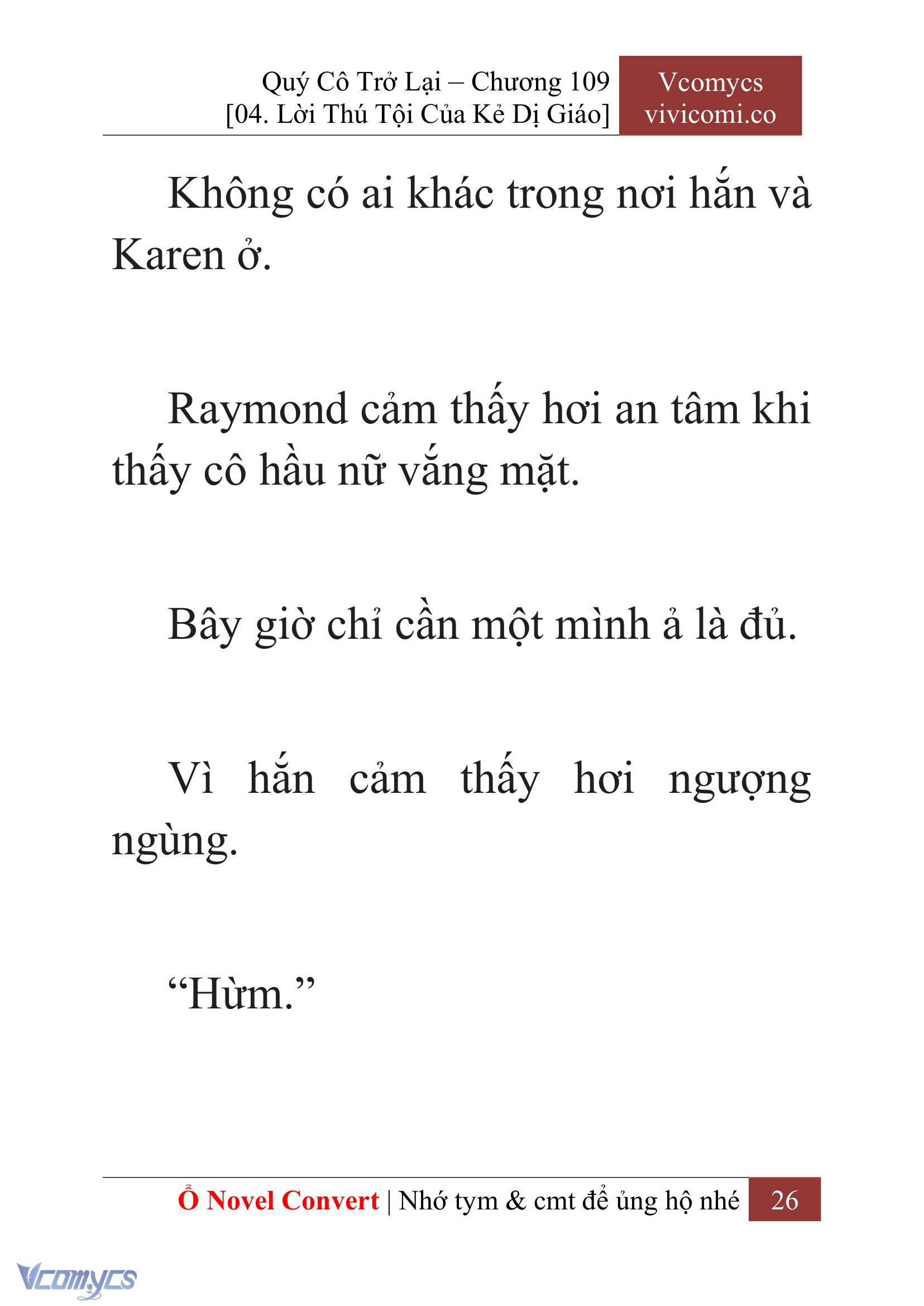 [Novel] Quý Cô Trở Lại Chap 109 - Trang 2