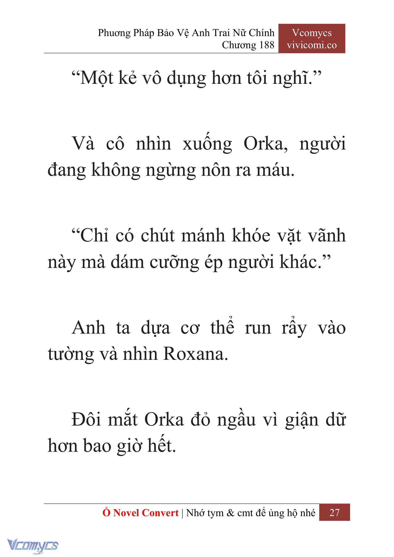 [Novel] Phương Pháp Bảo Vệ Anh Trai Nữ Chính Chap 188 - Trang 2