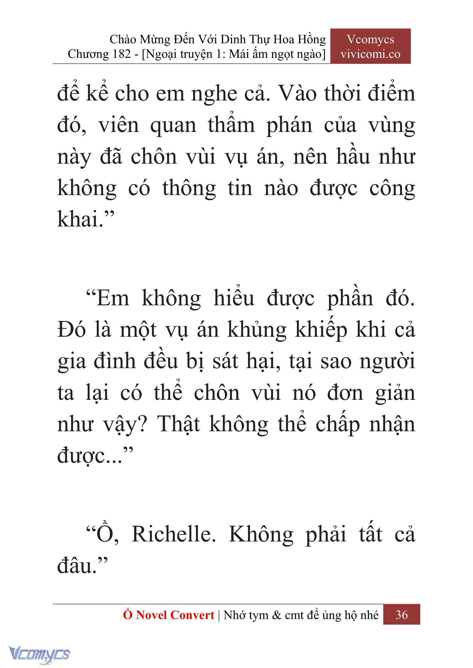 [Novel] Chào Mừng Đến Với Dinh Thự Hoa Hồng Chap 182 - Trang 2