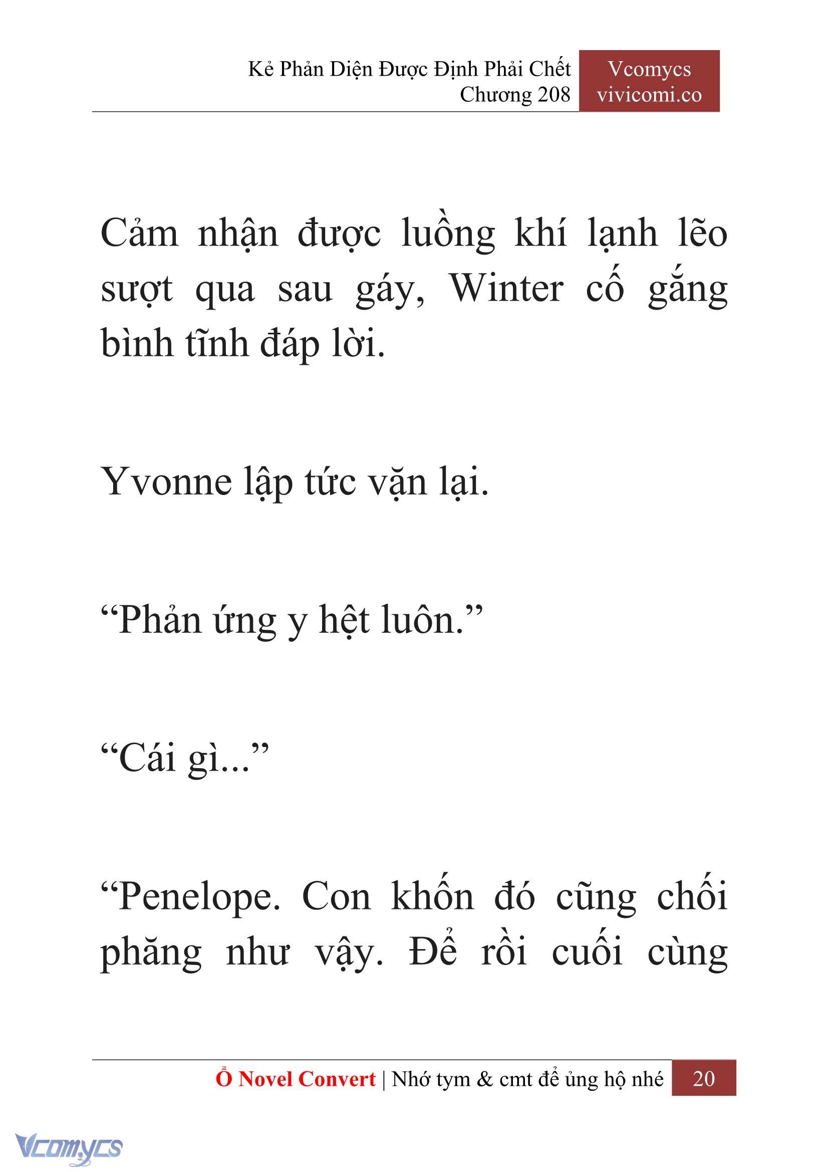 [Novel] Kẻ Phản Diện Được Định Phải Chết Chap 208 - Trang 2