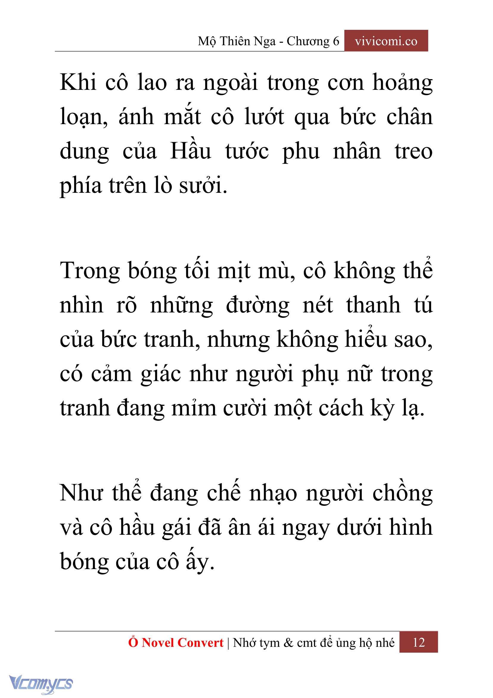 [Novel] Mộ Thiên Nga Chap 6 - Trang 2