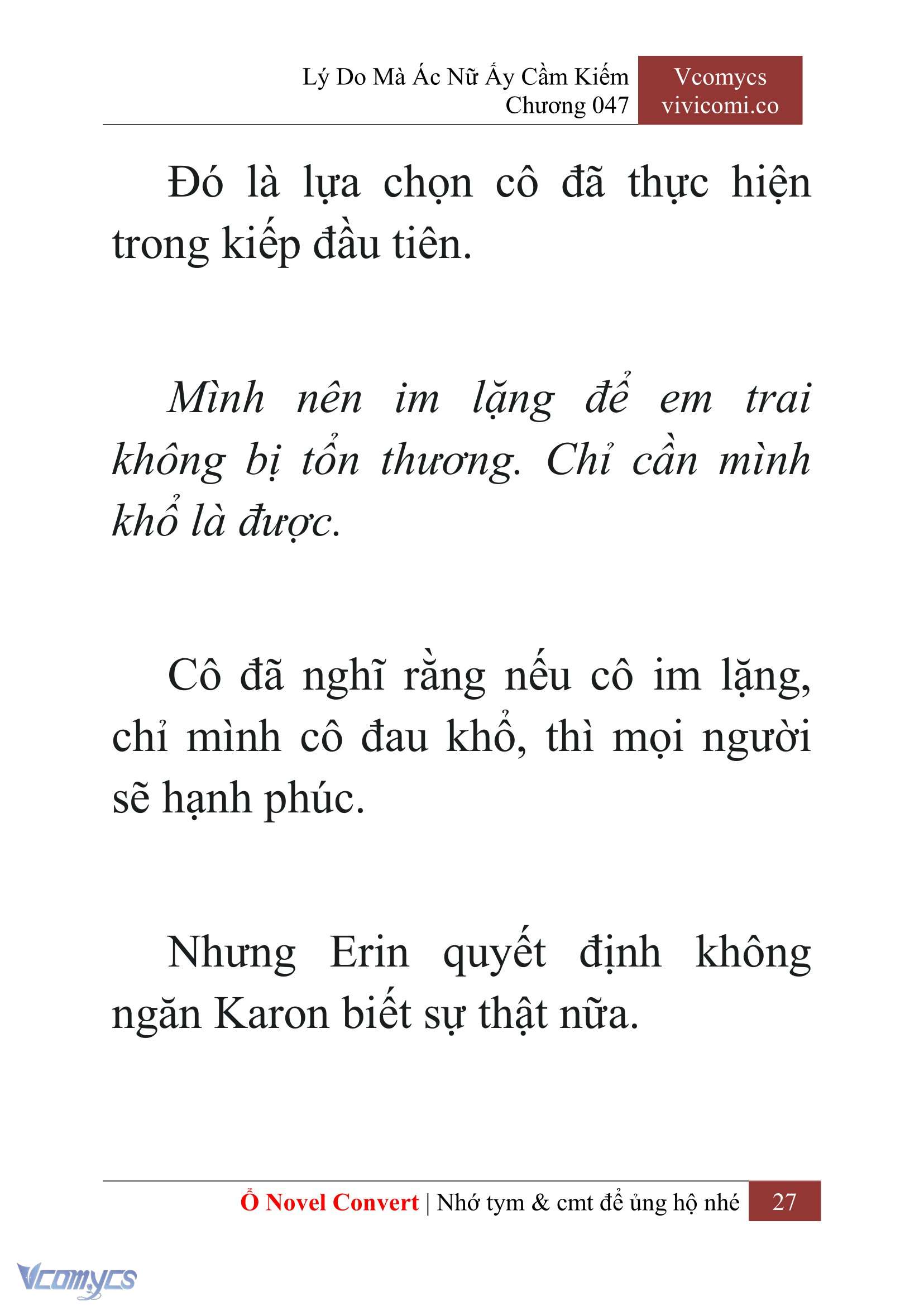 [Novel] Lý Do Mà Ác Nữ Ấy Cầm Kiếm Chap 47 - Trang 2