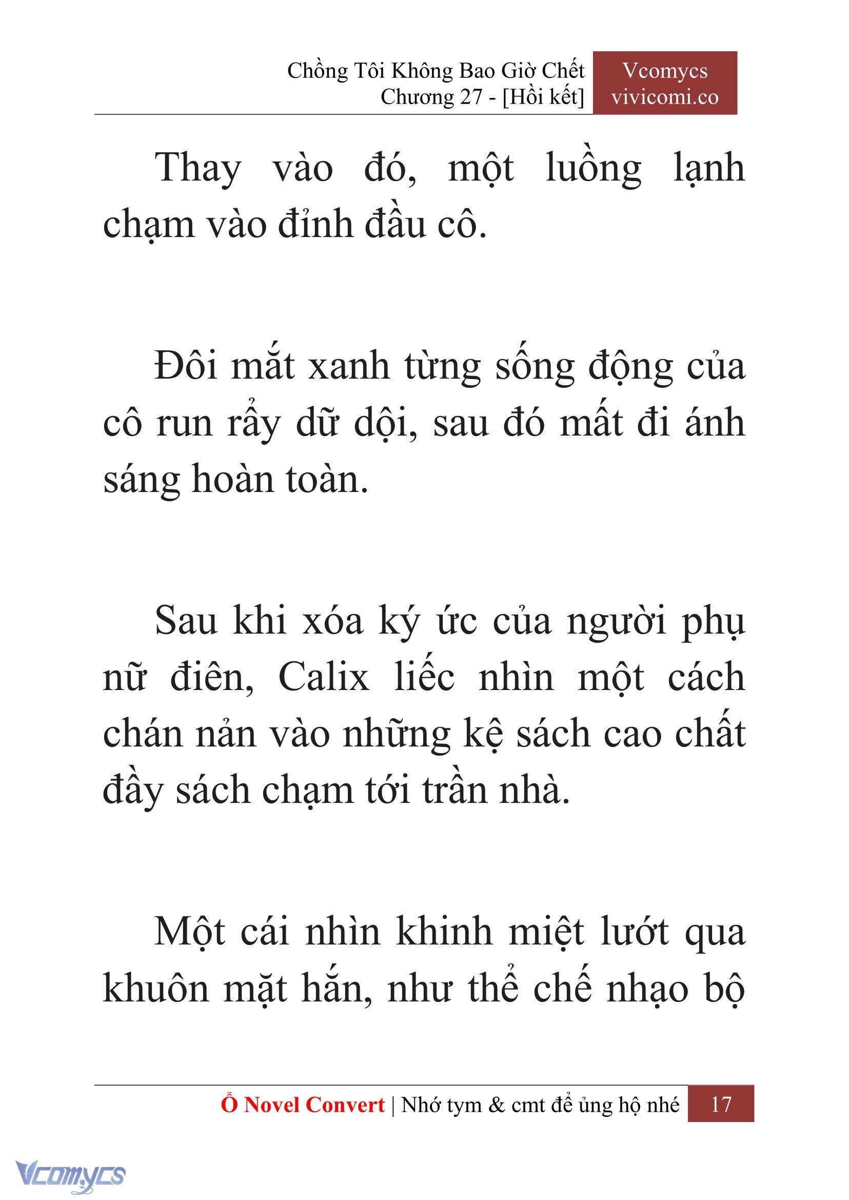 [Novel] Chồng Tôi Không Bao Giờ Chết Chap 27 - Trang 2