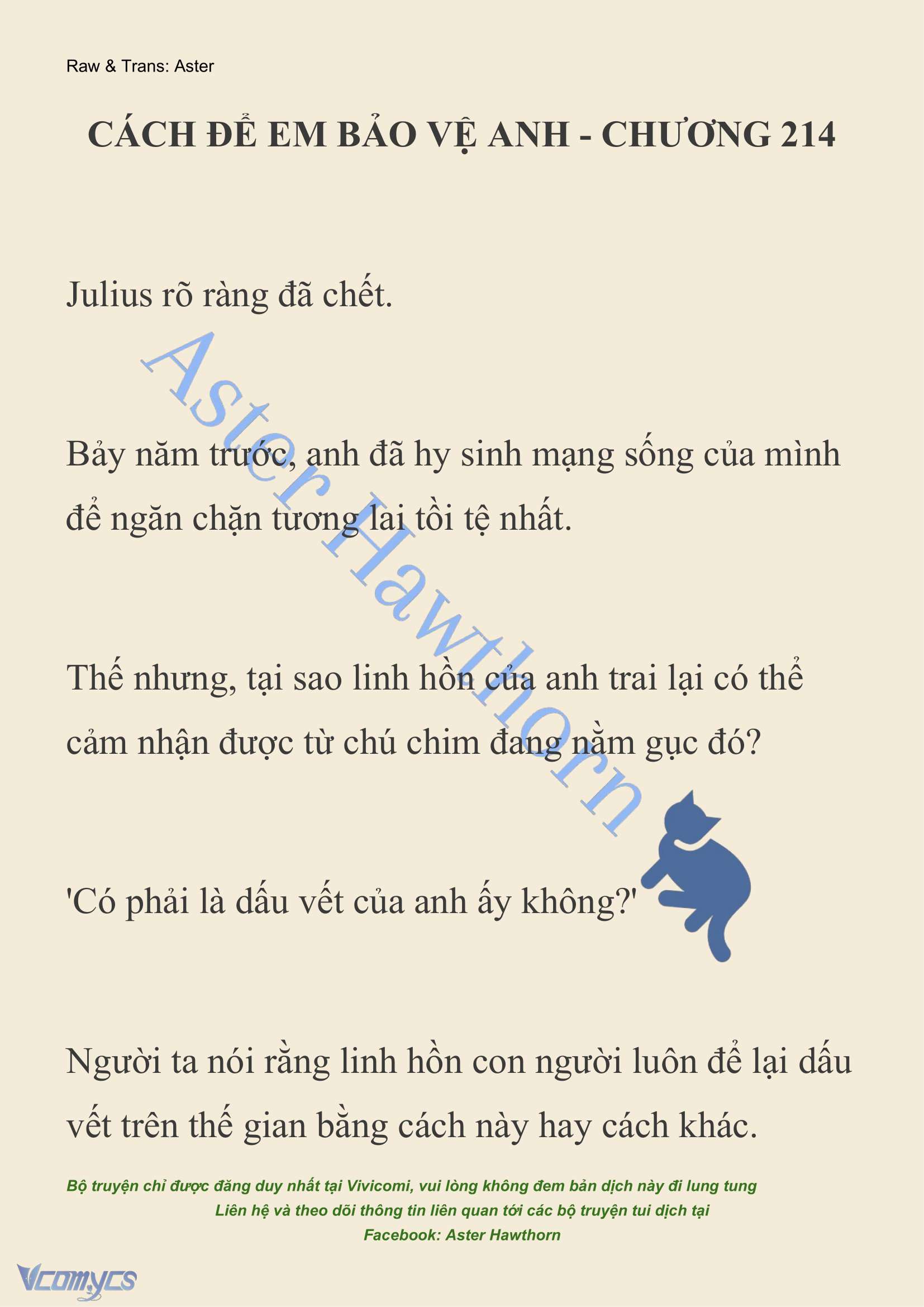 [NOVEL] Cách Để Em Bảo Vệ Anh Chap 214 - Trang 2