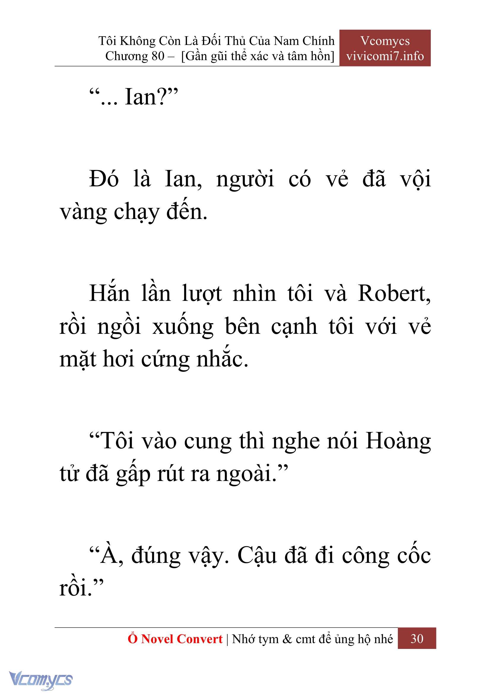 [Novel] Tôi Không Còn Là Đối Thủ Của Nam Chính Chap 80 - Trang 2