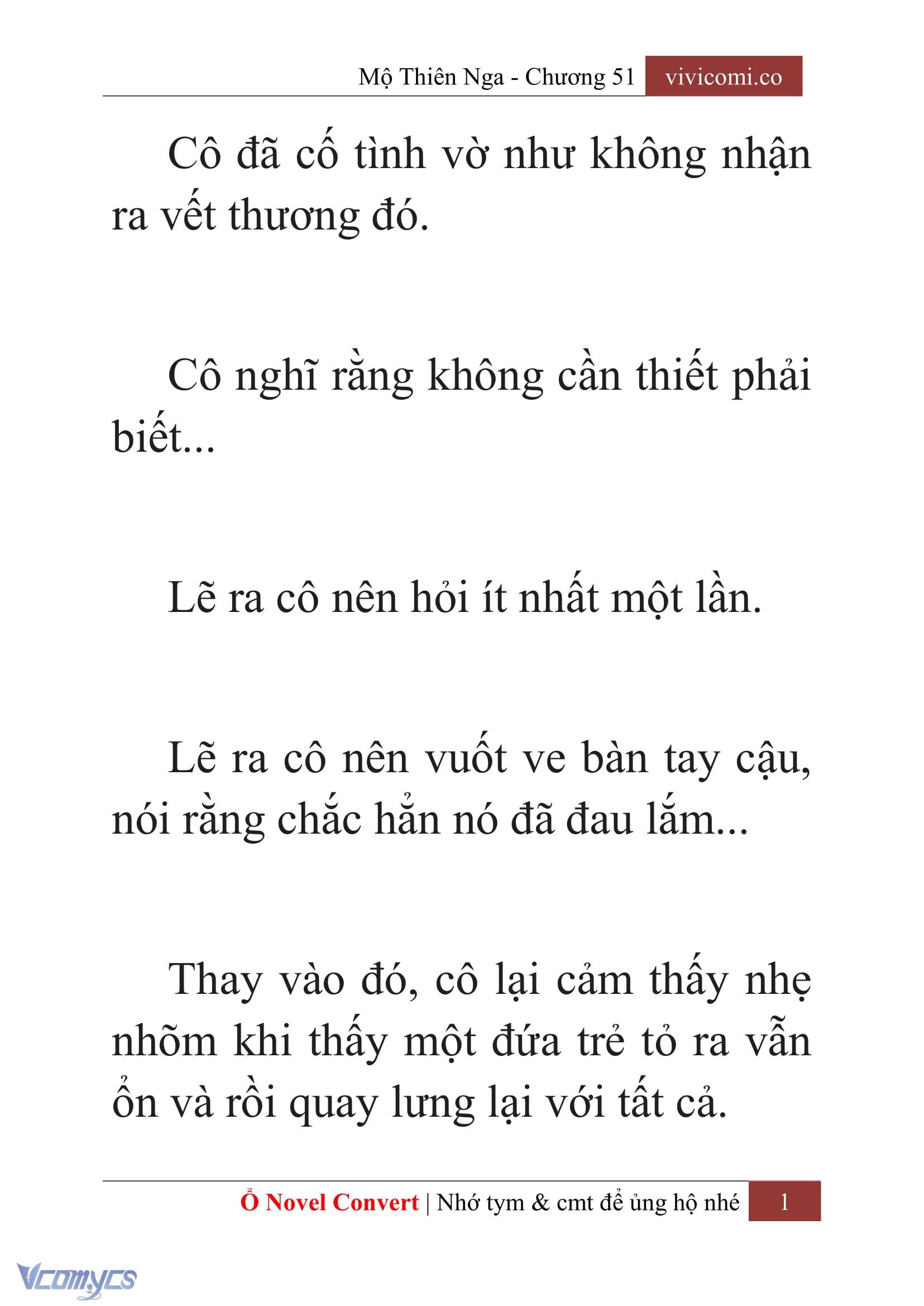 [Novel] Mộ Thiên Nga Chap 51 - Next Chap 52
