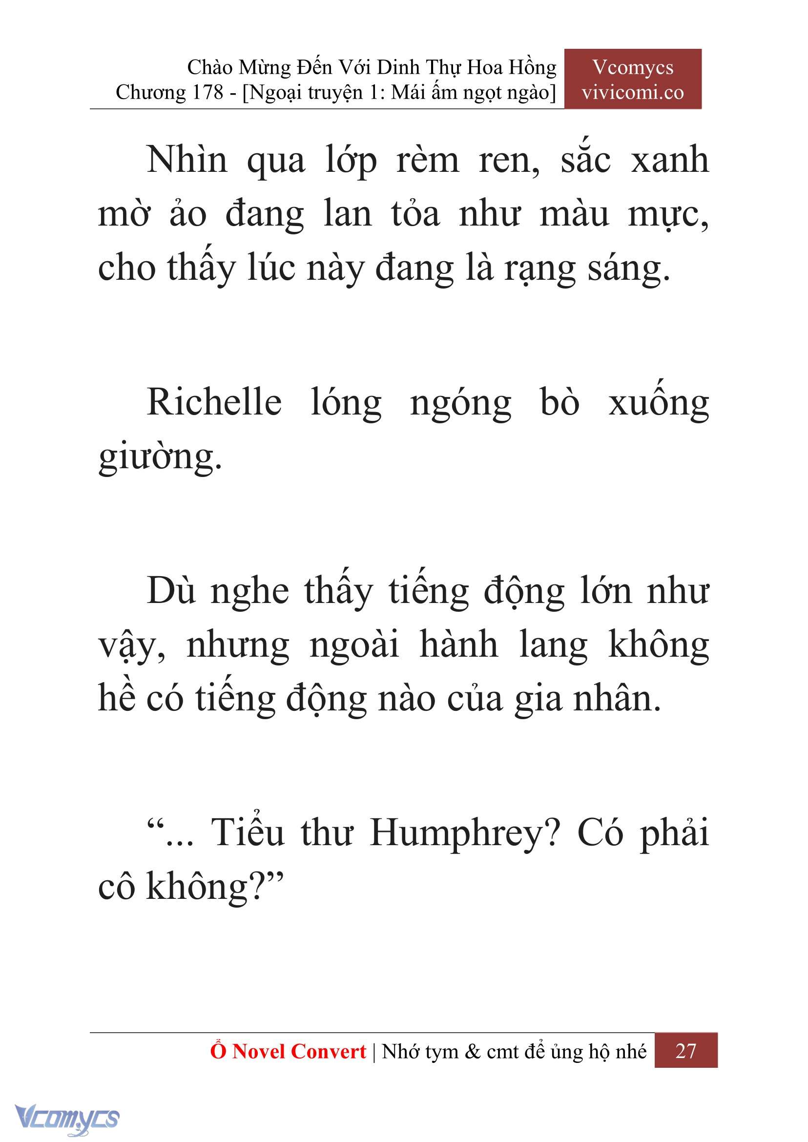 [Novel] Chào Mừng Đến Với Dinh Thự Hoa Hồng Chap 178 - Trang 2