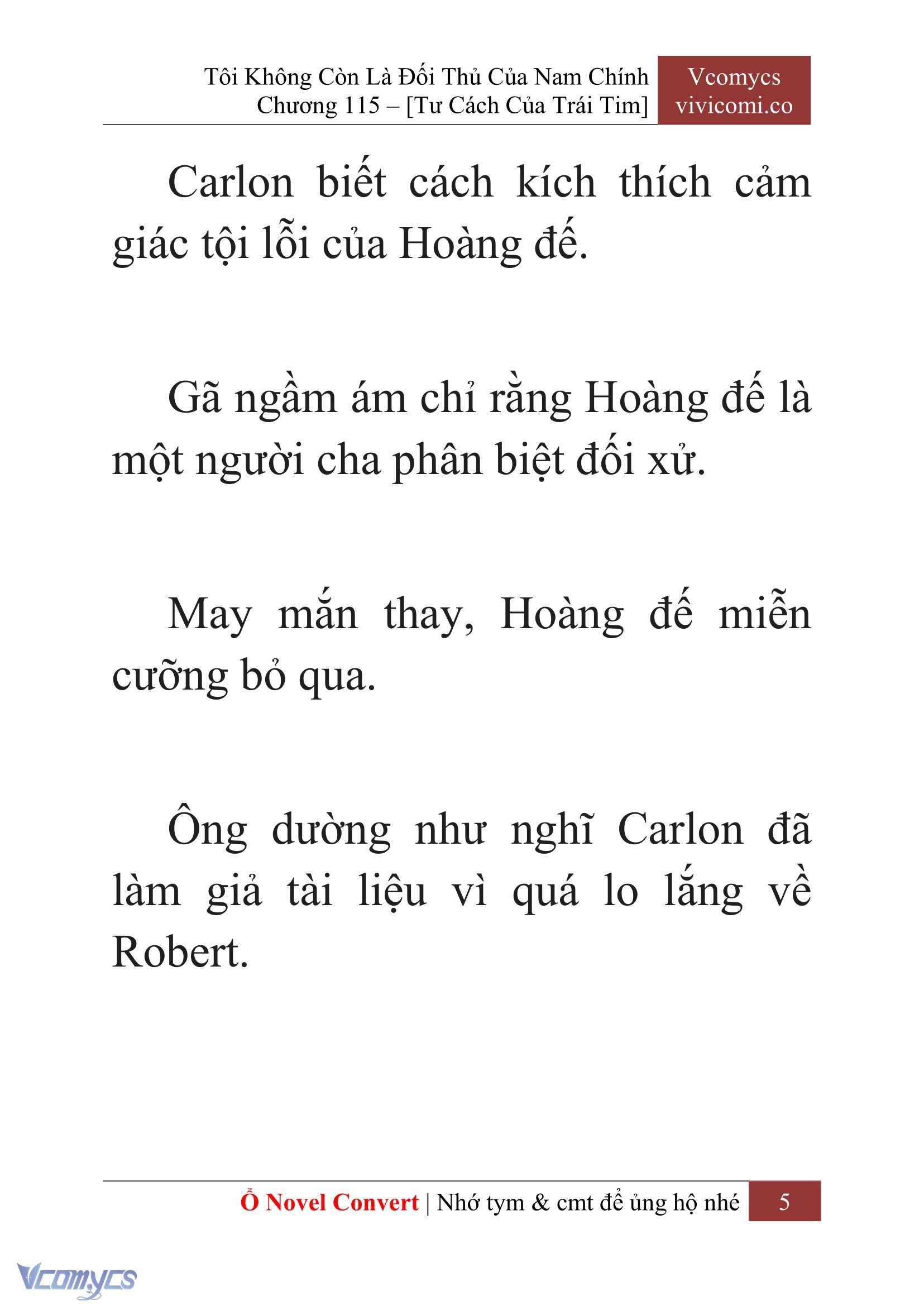 [Novel] Tôi Không Còn Là Đối Thủ Của Nam Chính Chap 115 - Trang 2