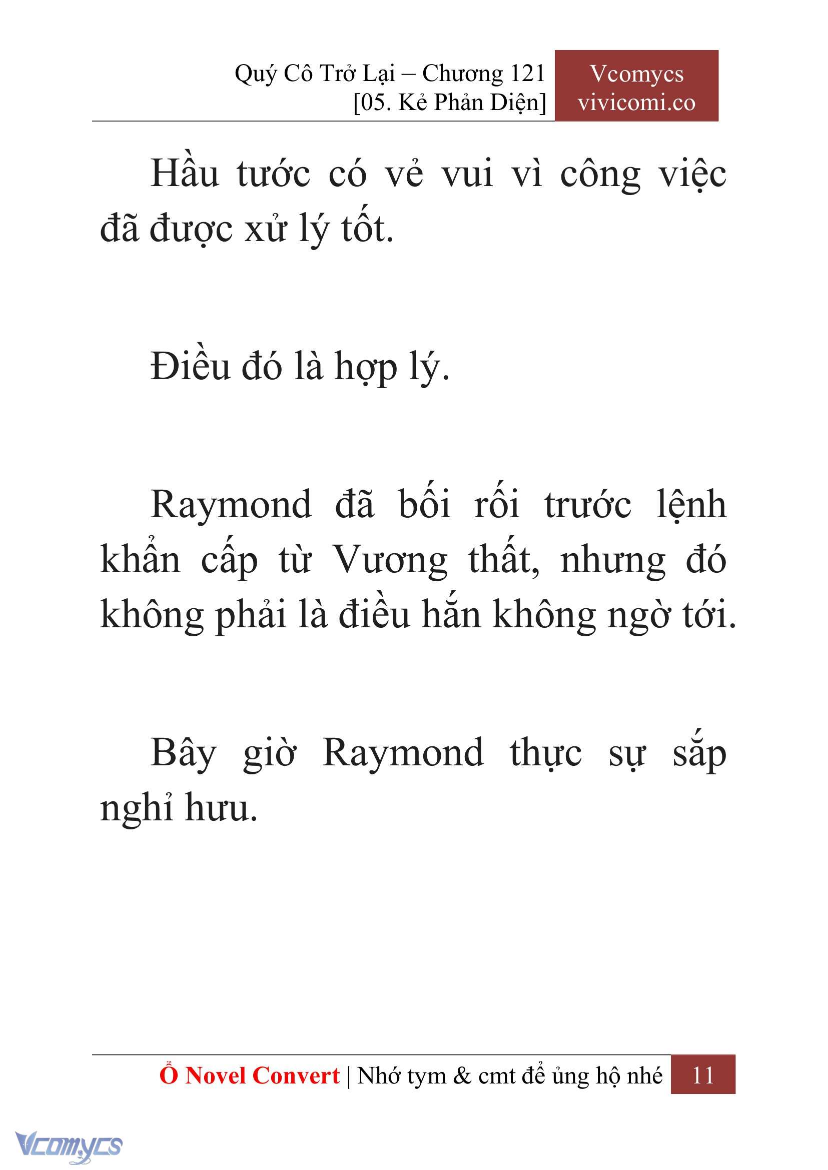 [Novel] Quý Cô Trở Lại Chap 121 - Trang 2