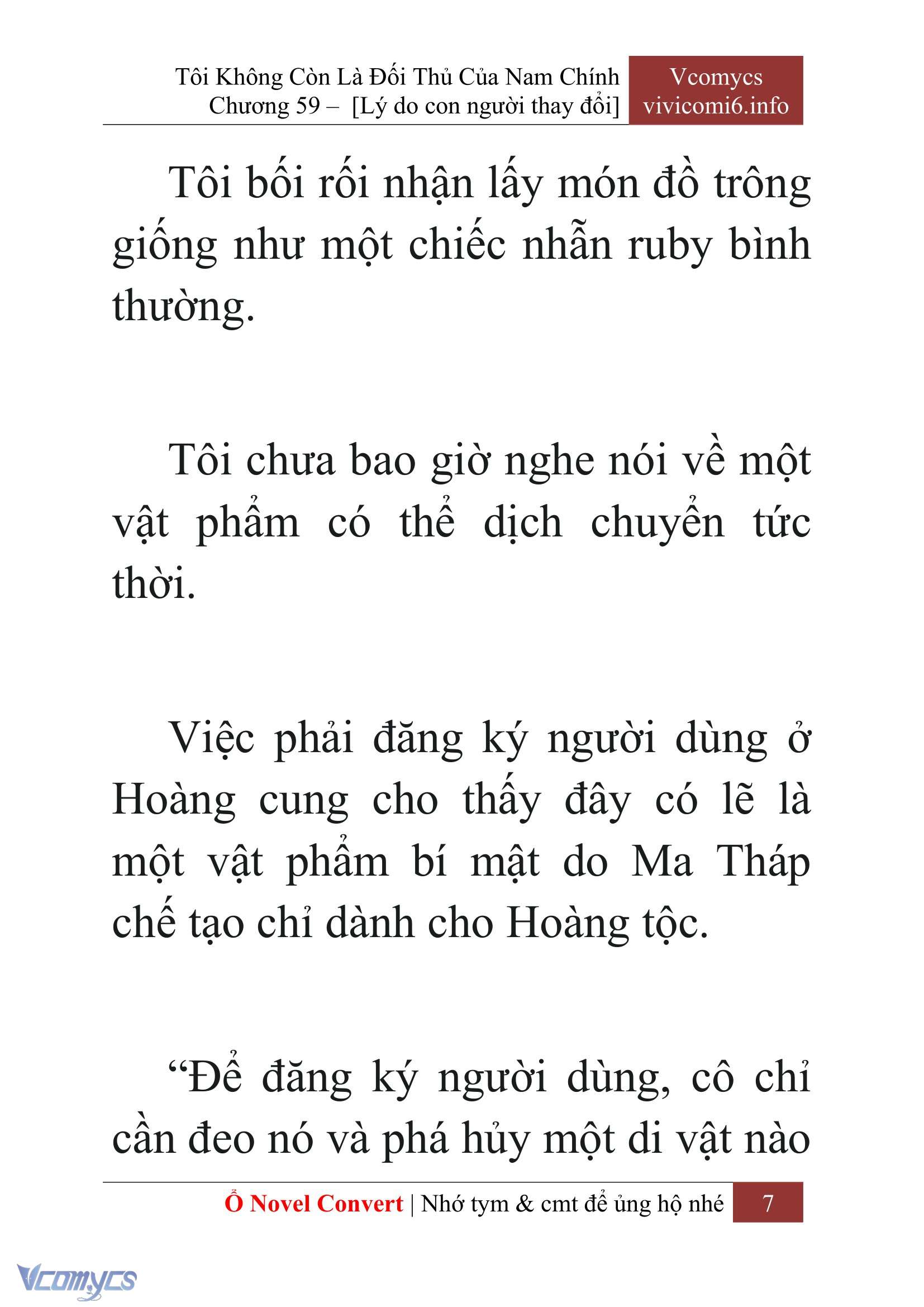 [Novel] Tôi Không Còn Là Đối Thủ Của Nam Chính Chap 59 - Trang 2
