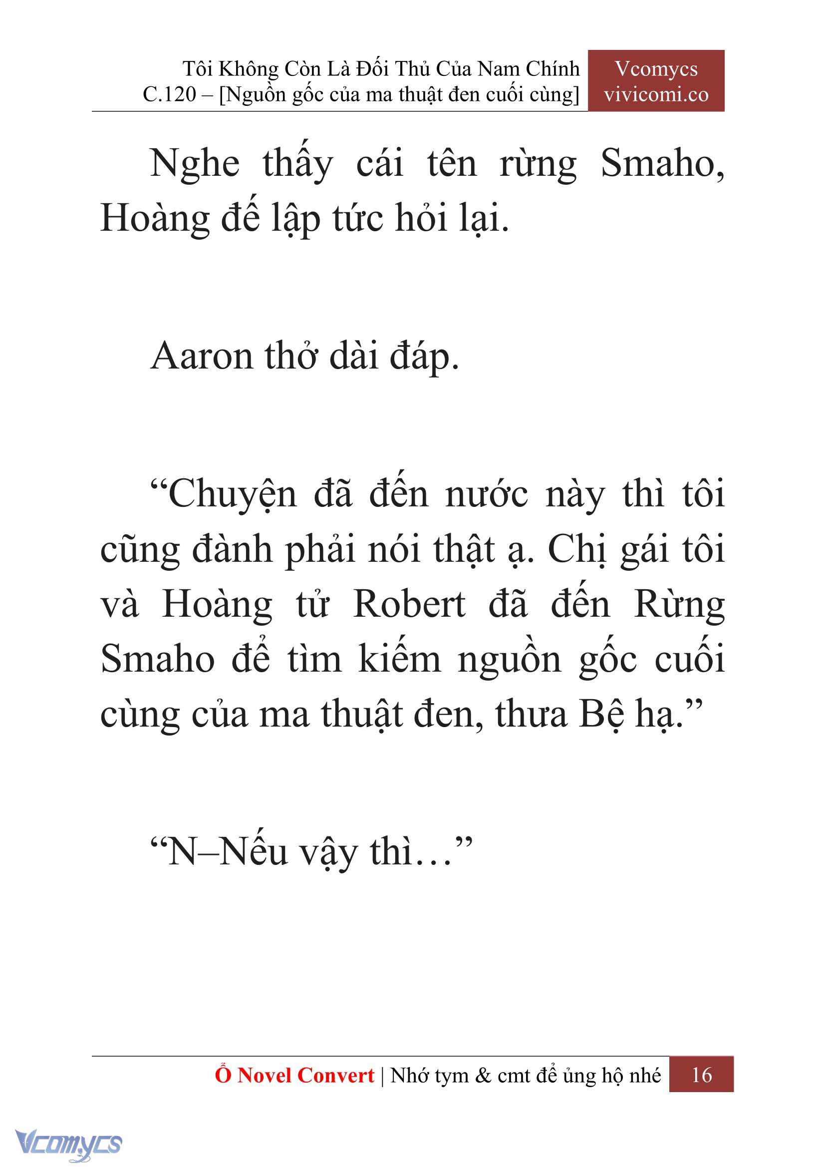 [Novel] Tôi Không Còn Là Đối Thủ Của Nam Chính Chap 120 - Trang 2