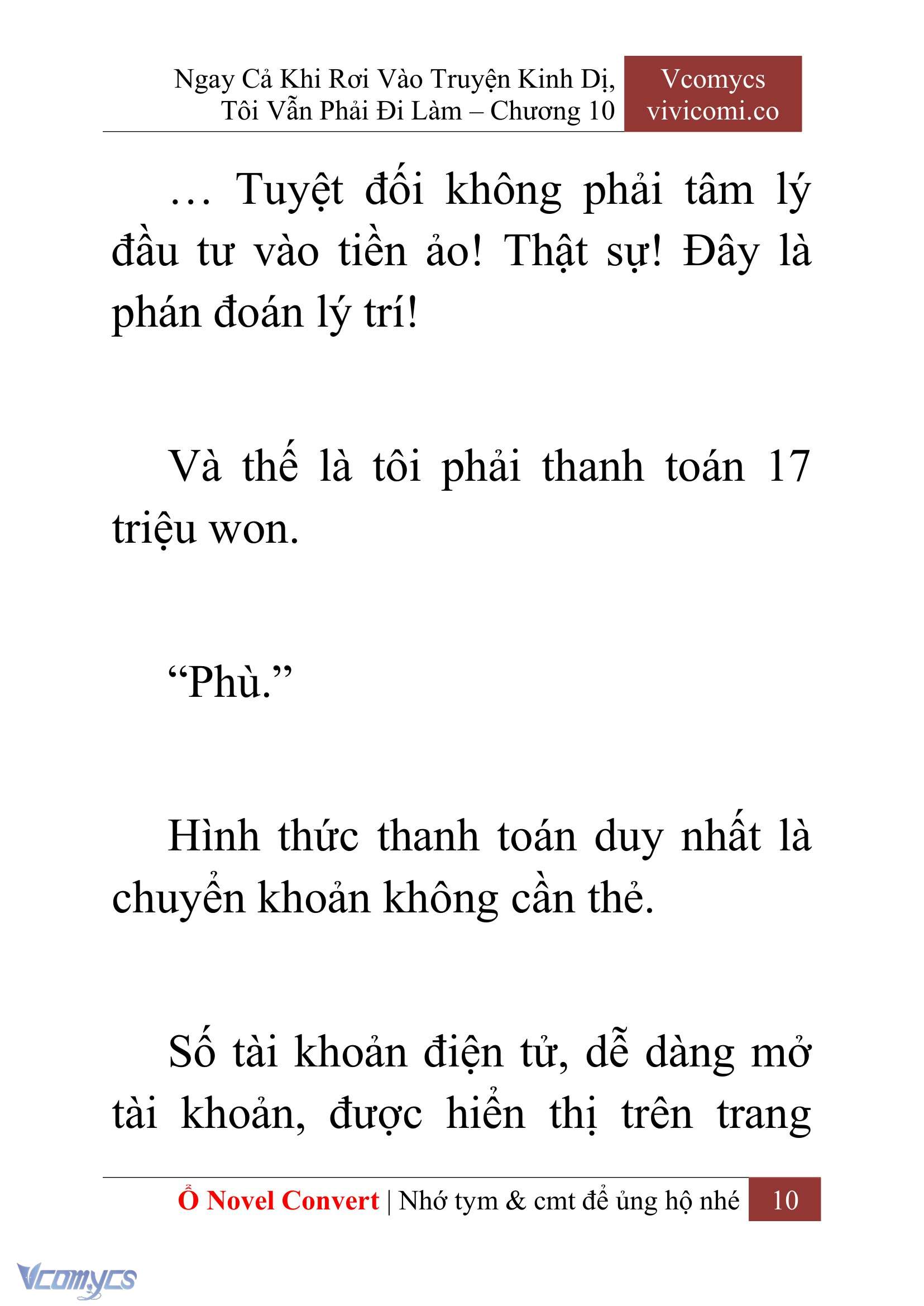 [Novel] Ngay Cả Khi Rơi Vào Truyện Kinh Dị, Tôi Vẫn Phải Đi Làm Chap 10 - Trang 2