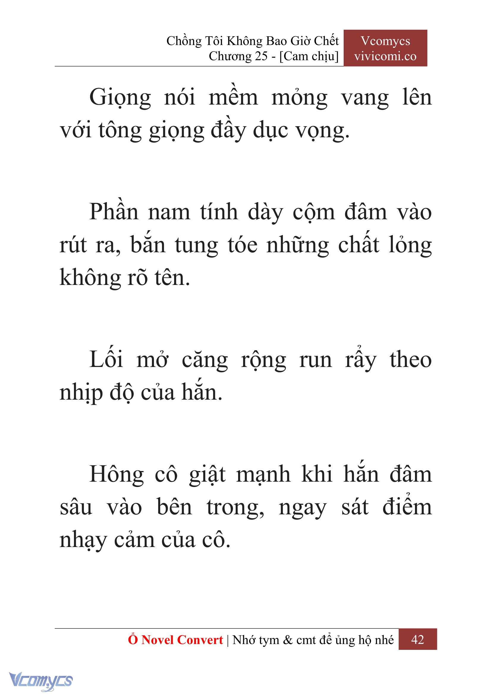 [Novel] Chồng Tôi Không Bao Giờ Chết Chap 25 - Trang 2