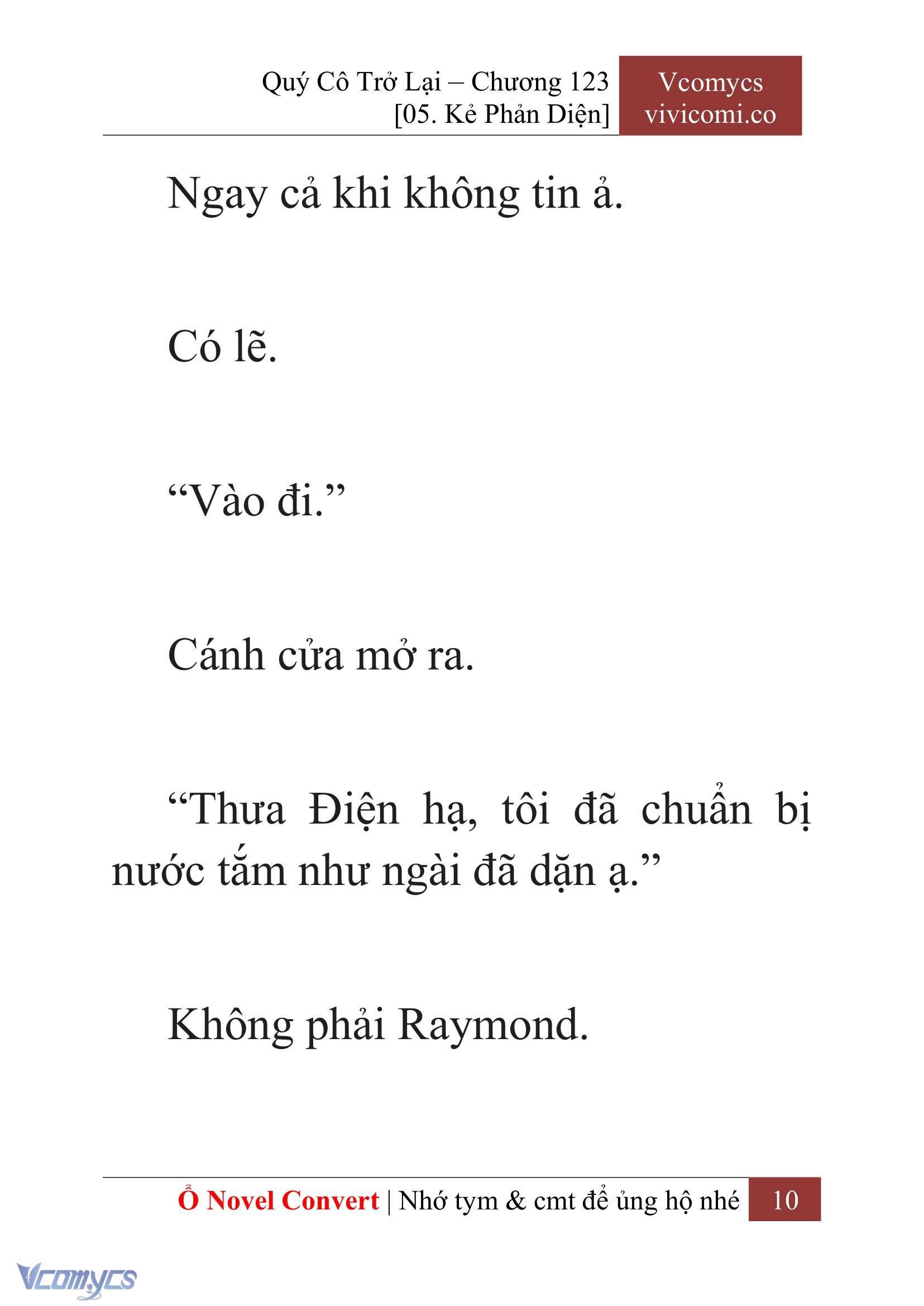 [Novel] Quý Cô Trở Lại Chap 123 - Trang 2