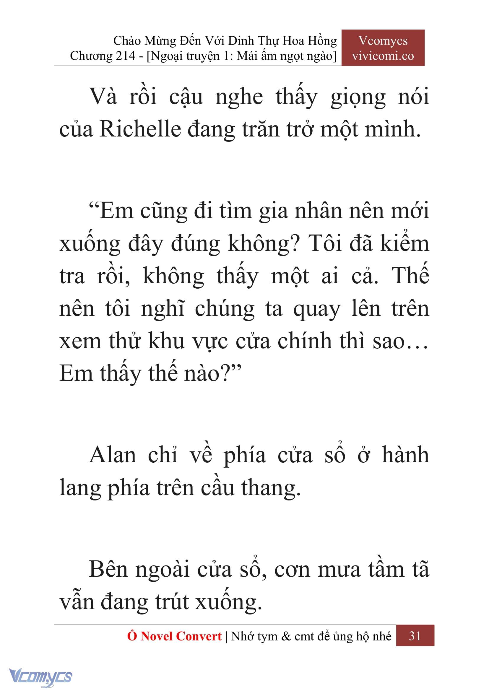 [Novel] Chào Mừng Đến Với Dinh Thự Hoa Hồng Chap 214 - Trang 2