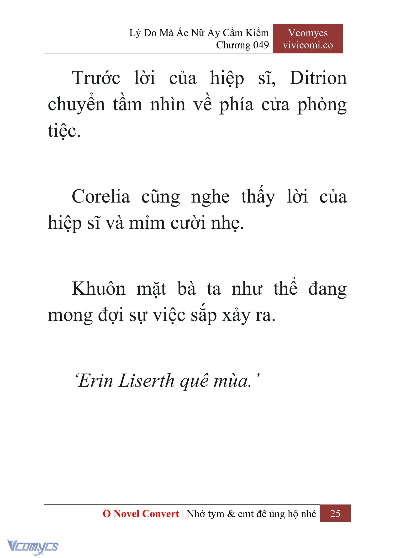 [Novel] Lý Do Mà Ác Nữ Ấy Cầm Kiếm Chap 49 - Trang 2