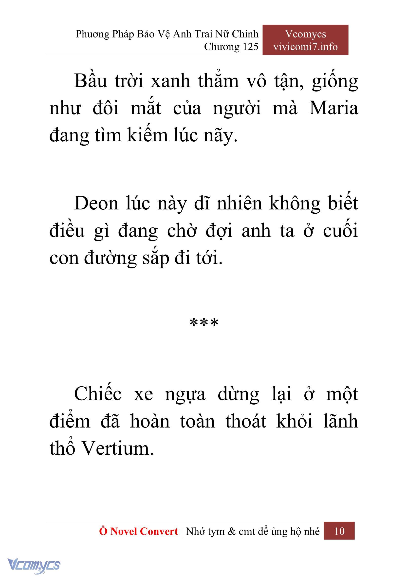 [Novel] Phương Pháp Bảo Vệ Anh Trai Nữ Chính Chap 125 - Trang 2