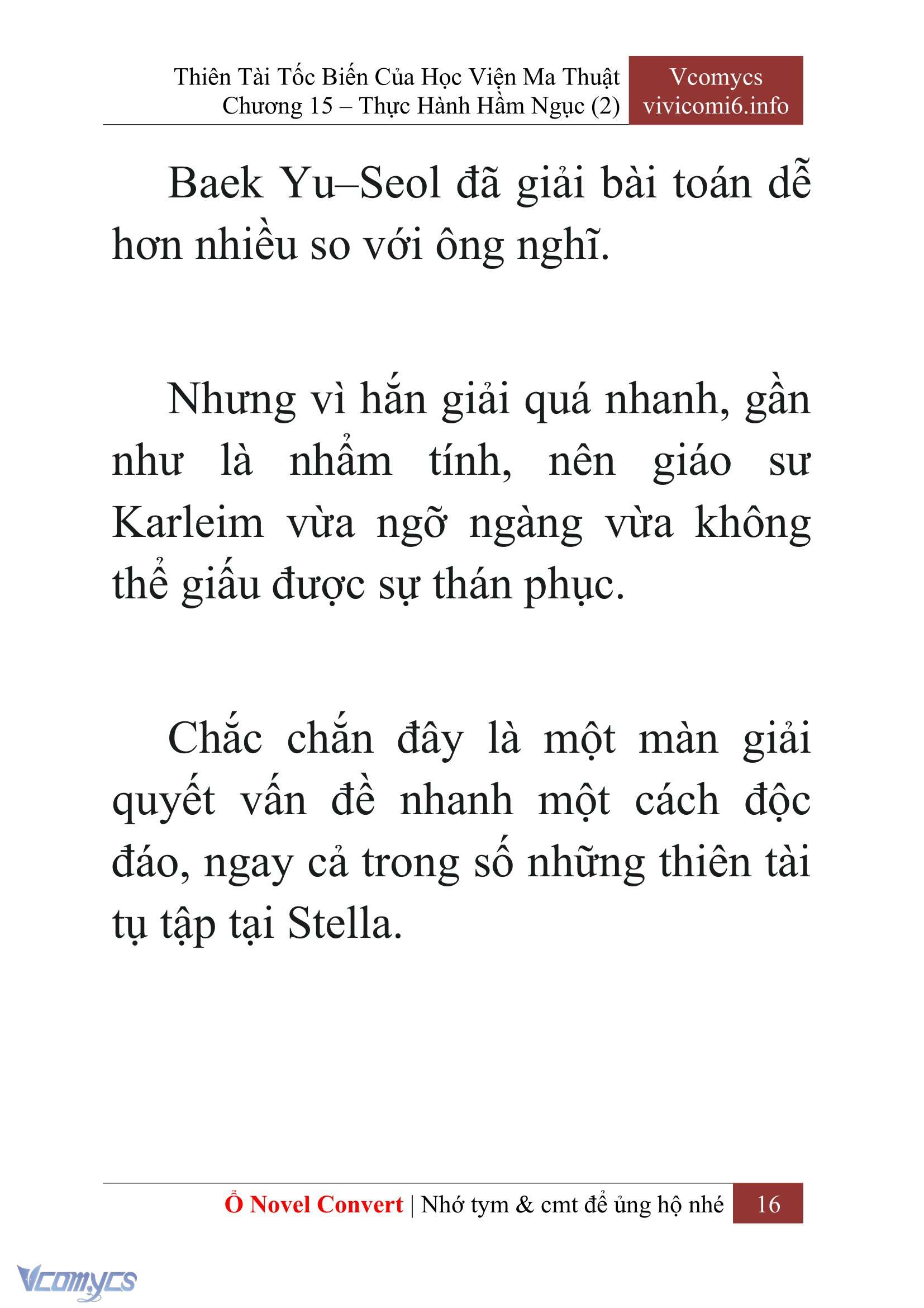 [Novel] Thiên Tài Tốc Biến Của Học Viện Ma Thuật Chap 15 - Trang 2