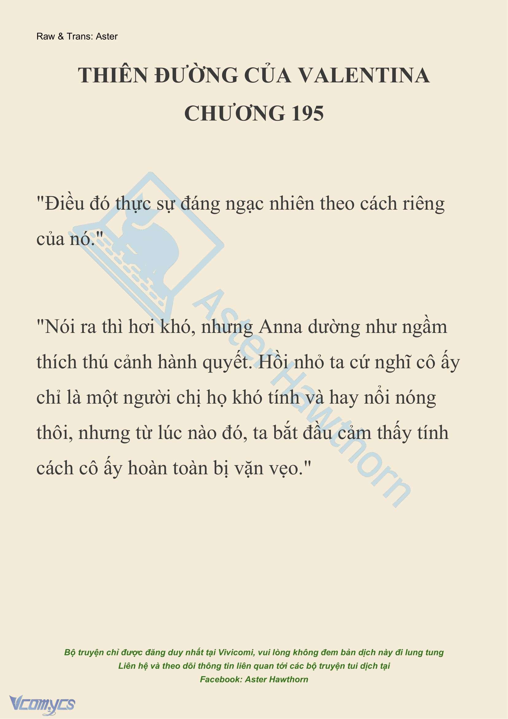 [NOVEL] Thiên Đường Của Valentina Chap 195 - Trang 2