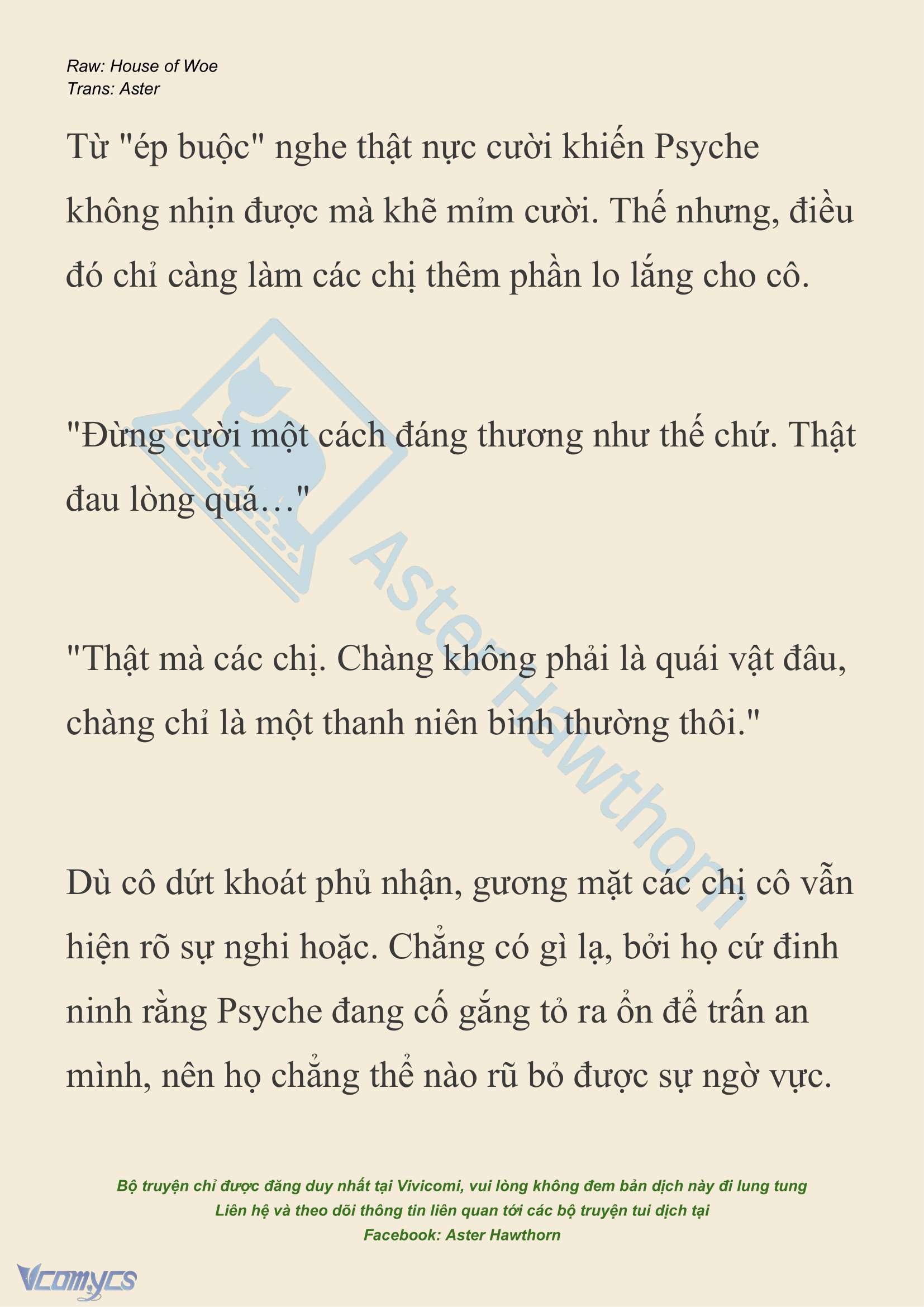 [NOVEL] Dành Cho Các Nữ Thần: Dành cho Psyche Chap 31 - Trang 2