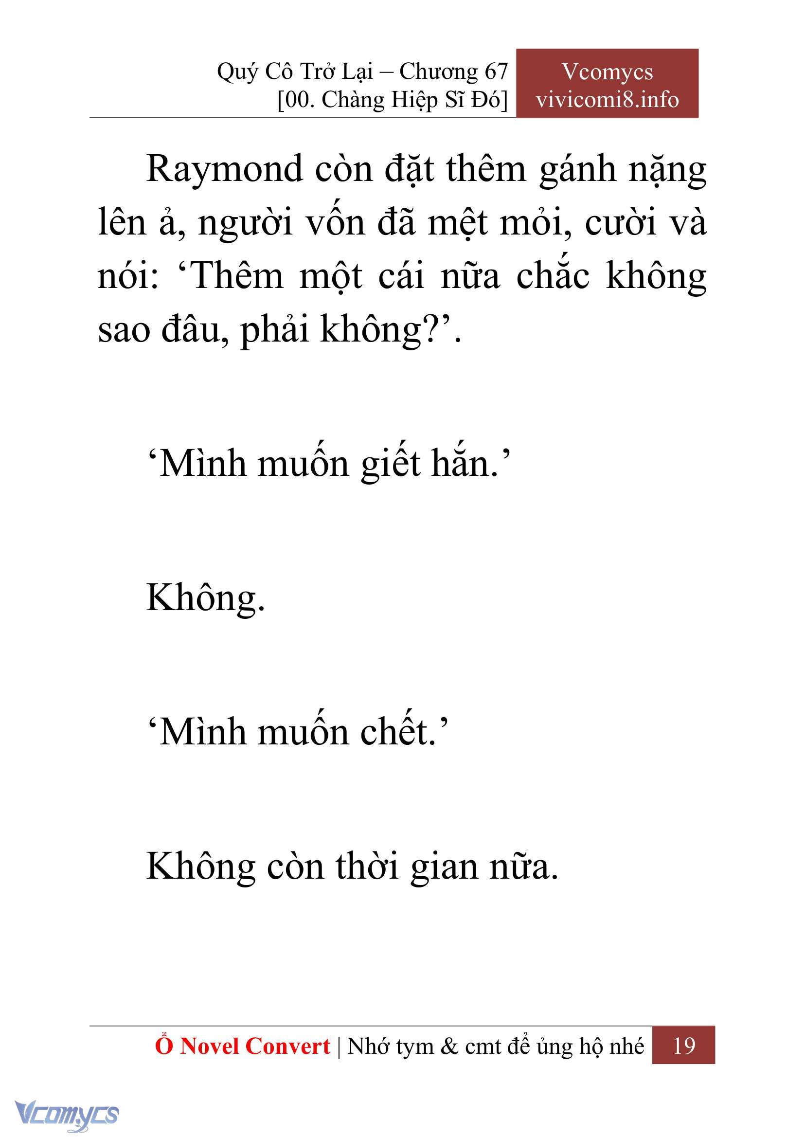 [Novel] Quý Cô Trở Lại Chap 67 - Trang 2