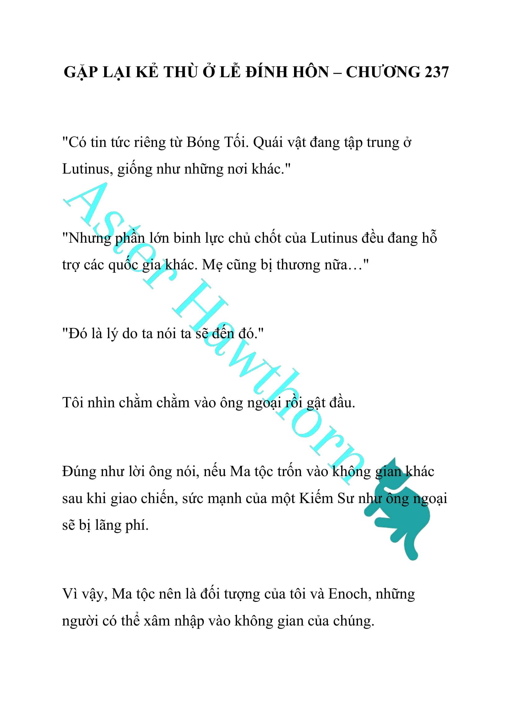 [NOVEL] Gặp Lại Kẻ Thù Ở Lễ Đính Hôn Chap 237 - Trang 2