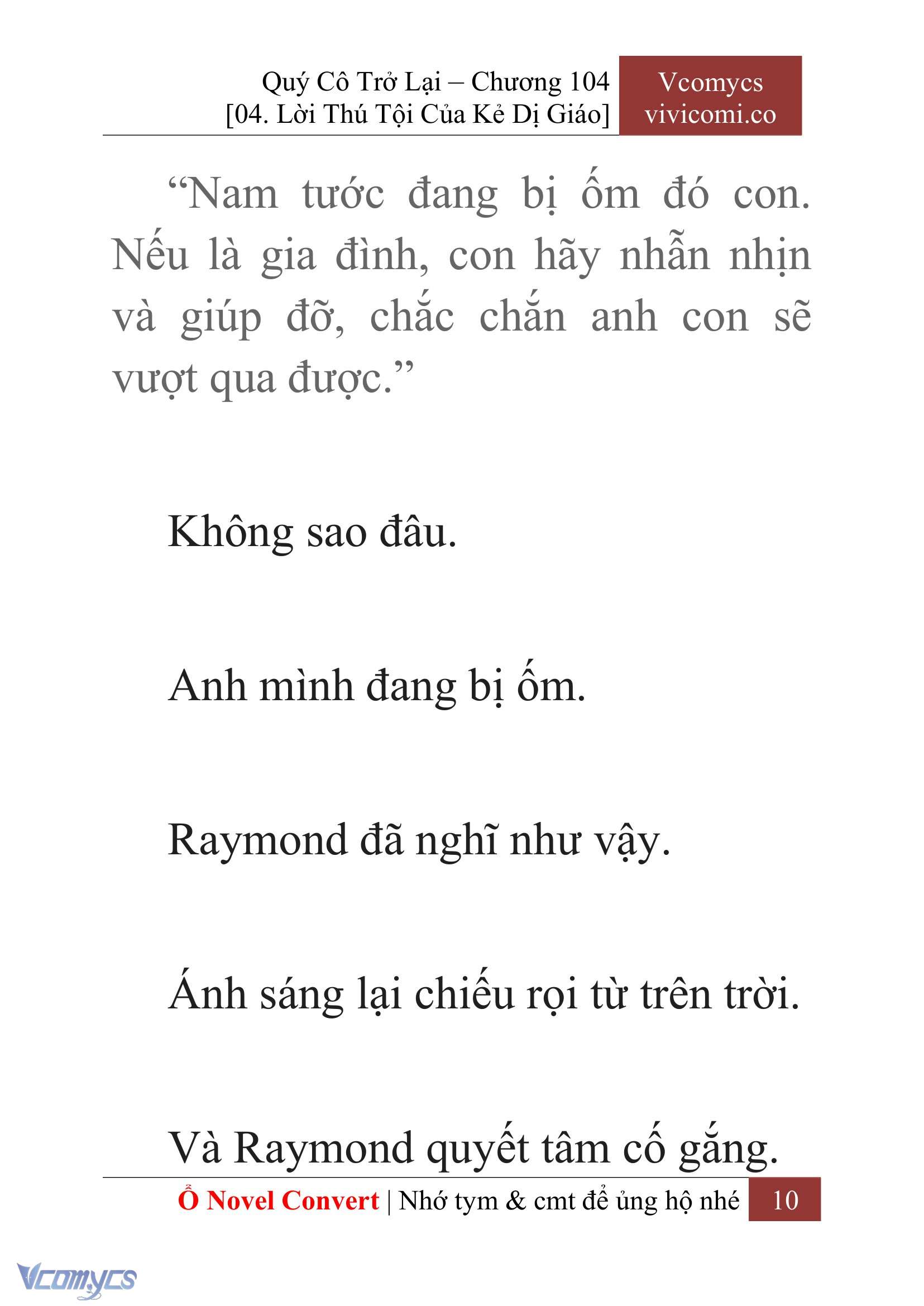 [Novel] Quý Cô Trở Lại Chap 104 - Trang 2