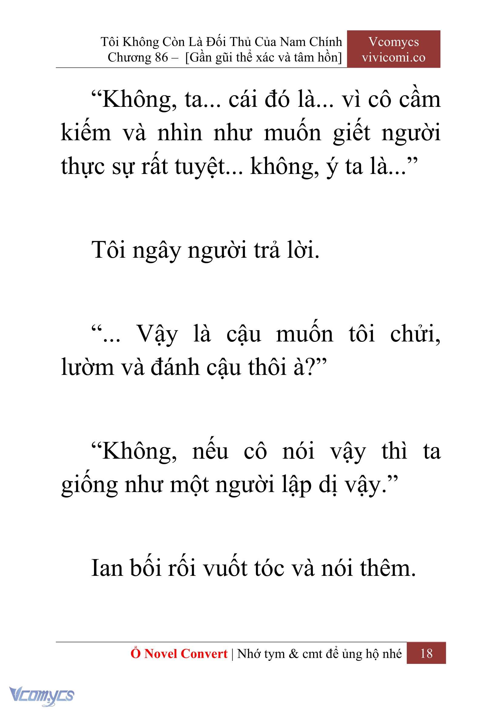 [Novel] Tôi Không Còn Là Đối Thủ Của Nam Chính Chap 86 - Trang 2
