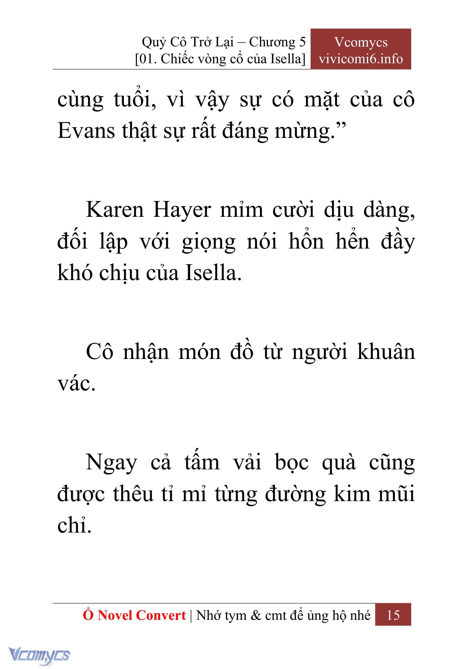 [Novel] Quý Cô Trở Lại Chap 5 - Trang 2