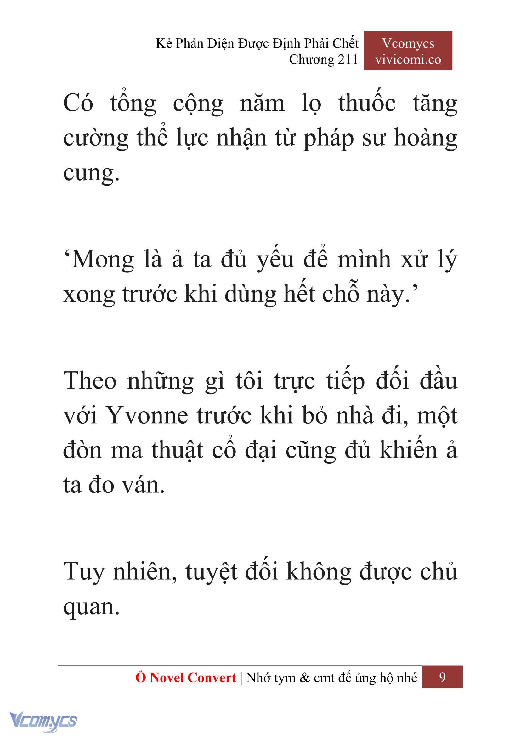 [Novel] Kẻ Phản Diện Được Định Phải Chết Chap 211 - Trang 2