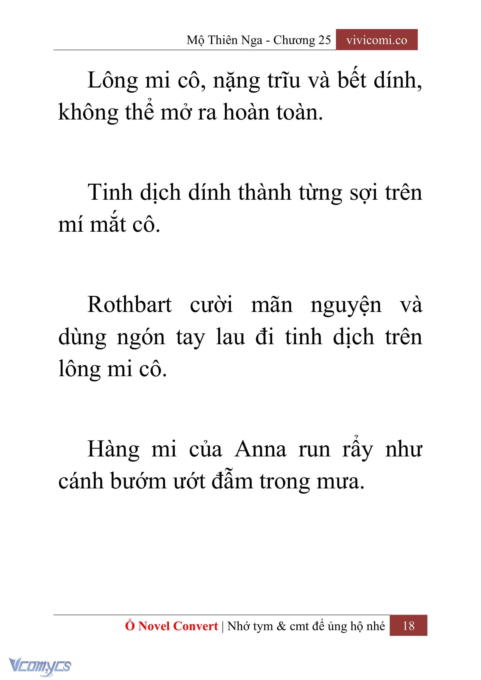 [Novel] Mộ Thiên Nga Chap 25 - Trang 2