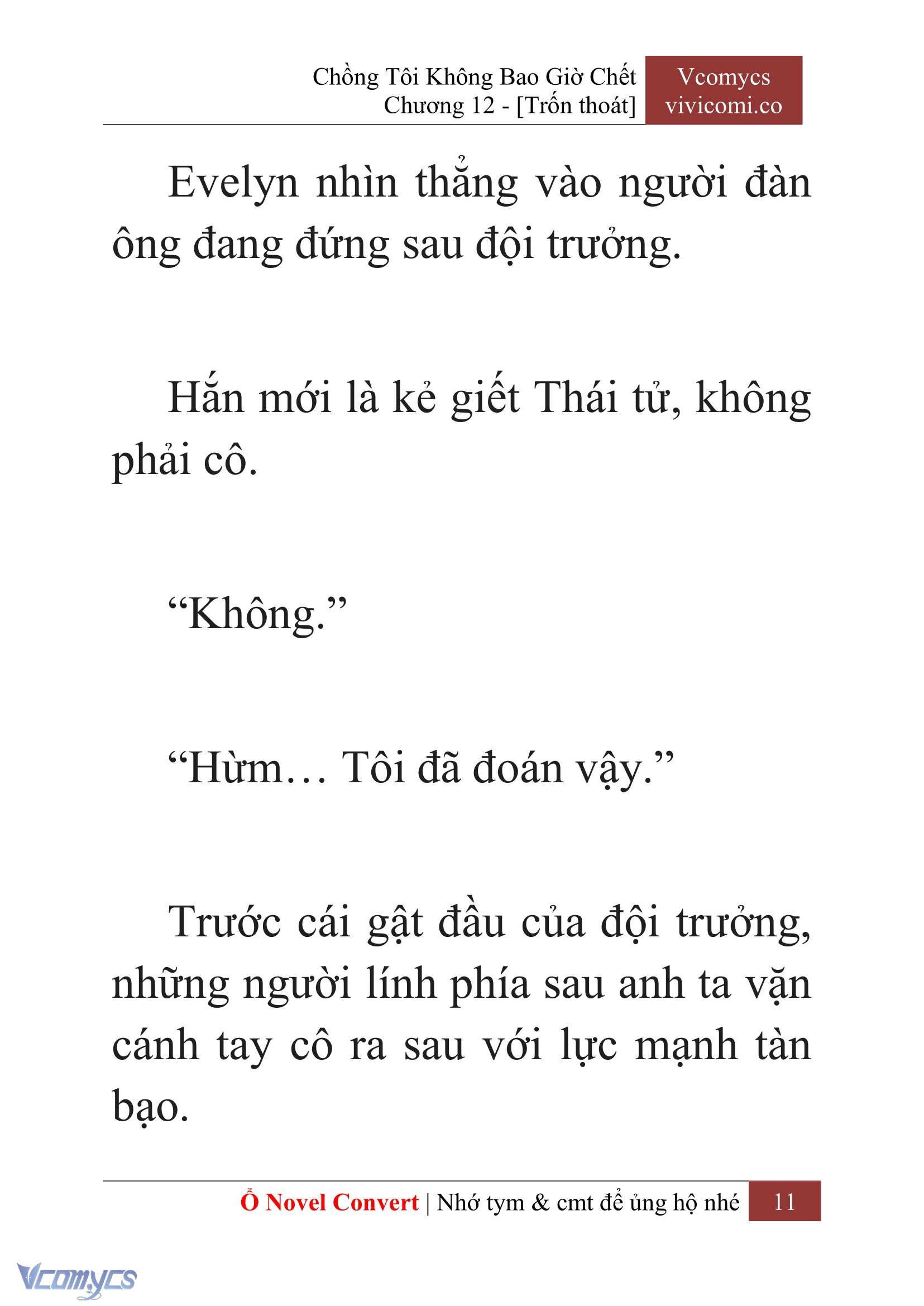 [Novel] Chồng Tôi Không Bao Giờ Chết Chap 12 - Trang 2
