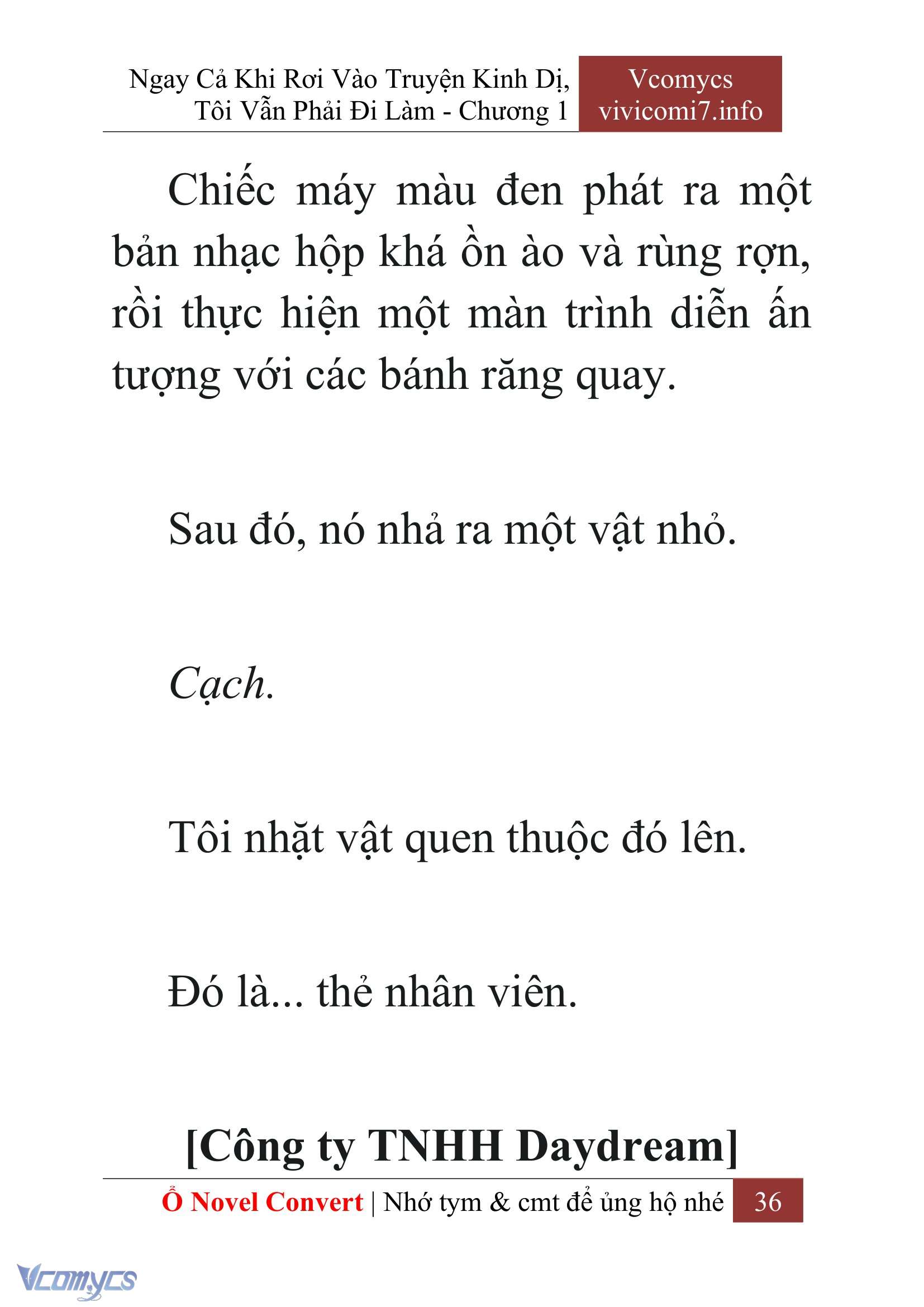 [Novel] Ngay Cả Khi Rơi Vào Truyện Kinh Dị, Tôi Vẫn Phải Đi Làm Chap 1 - Trang 2