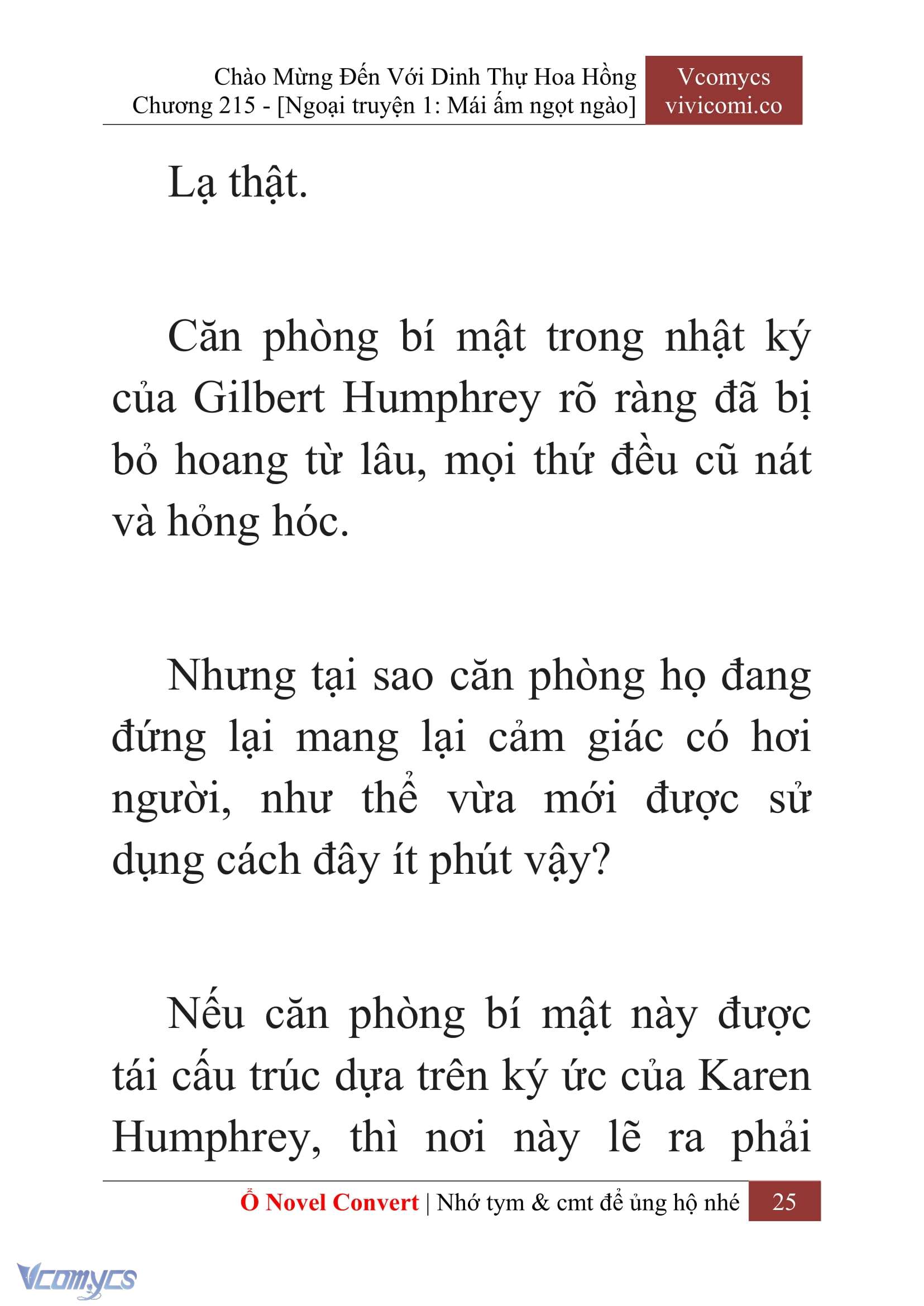[Novel] Chào Mừng Đến Với Dinh Thự Hoa Hồng Chap 215 - Trang 2