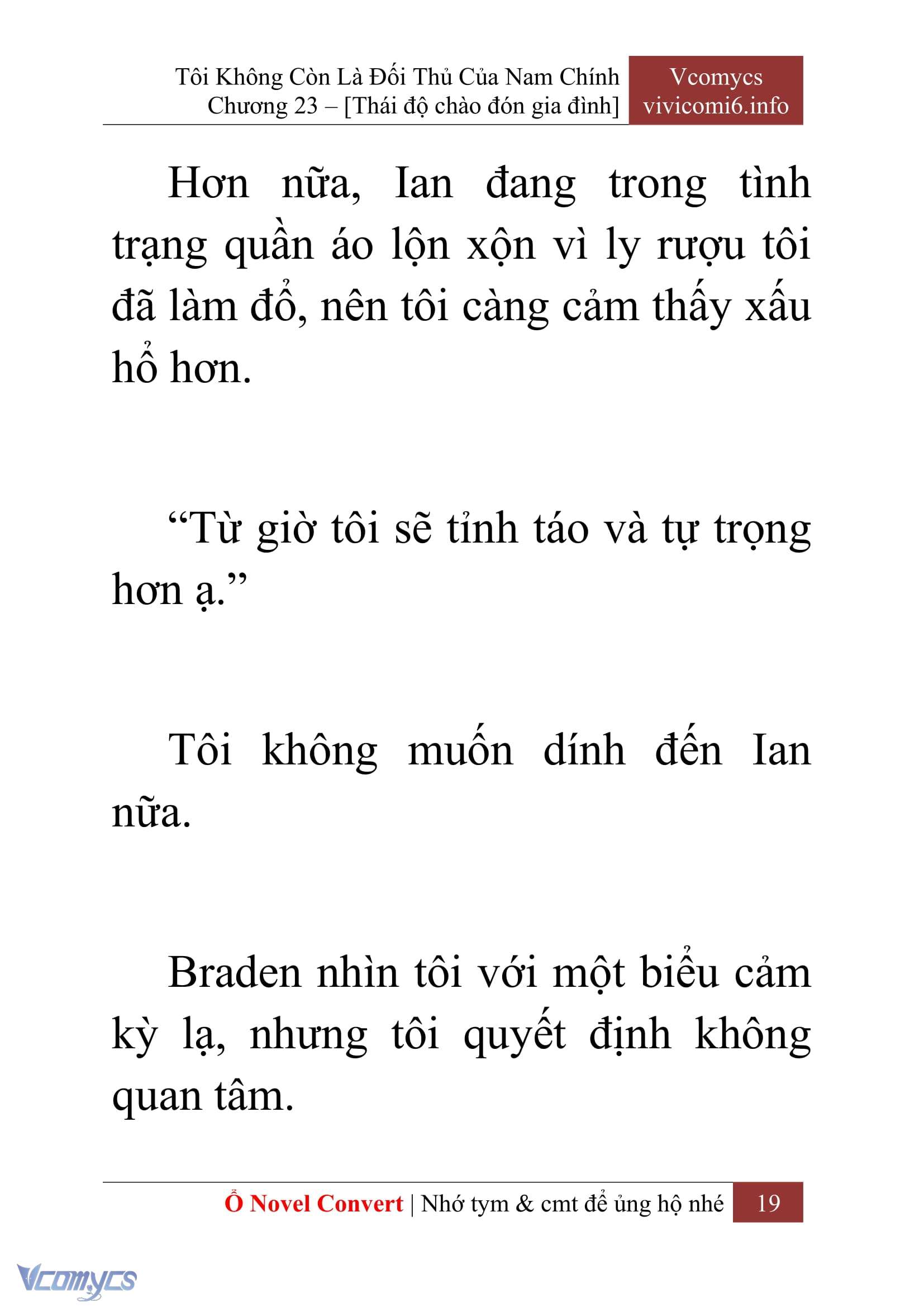 [Novel] Tôi Không Còn Là Đối Thủ Của Nam Chính Chap 23 - Trang 2