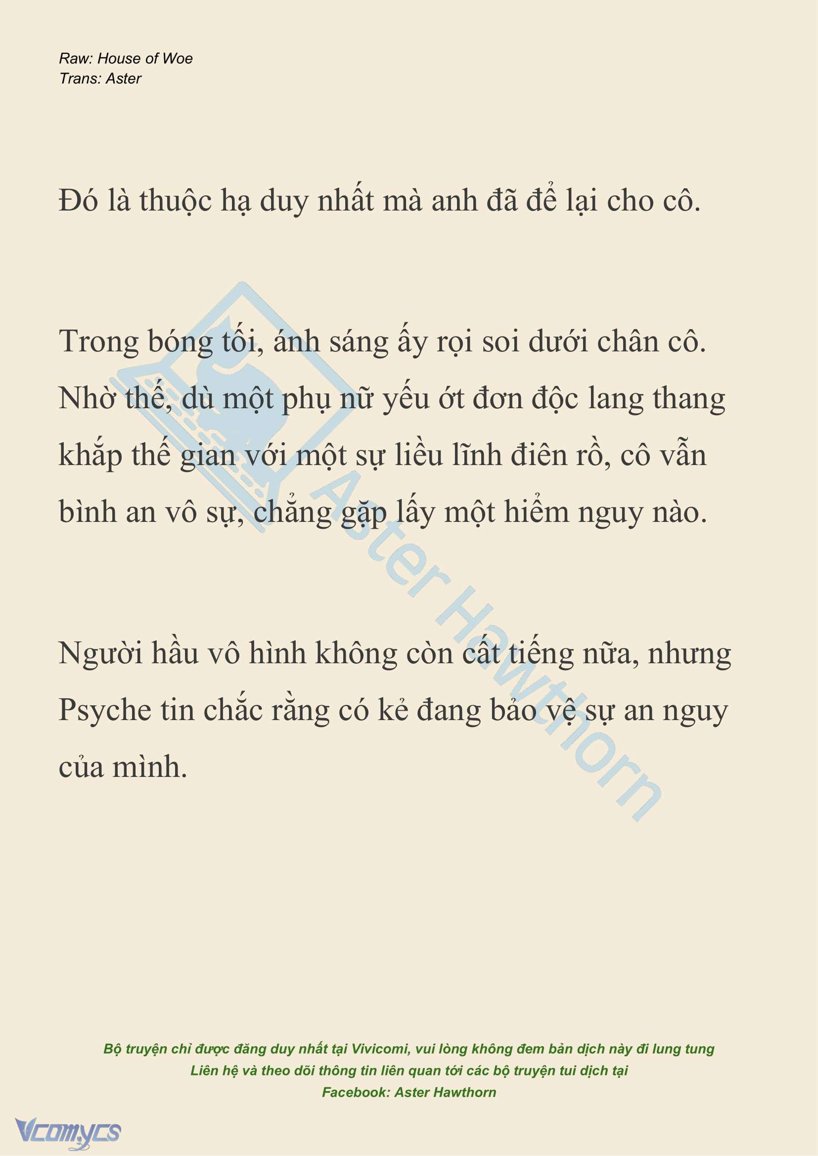 [NOVEL] Dành Cho Các Nữ Thần: Dành cho Psyche Chap 39 - Next Chap 40