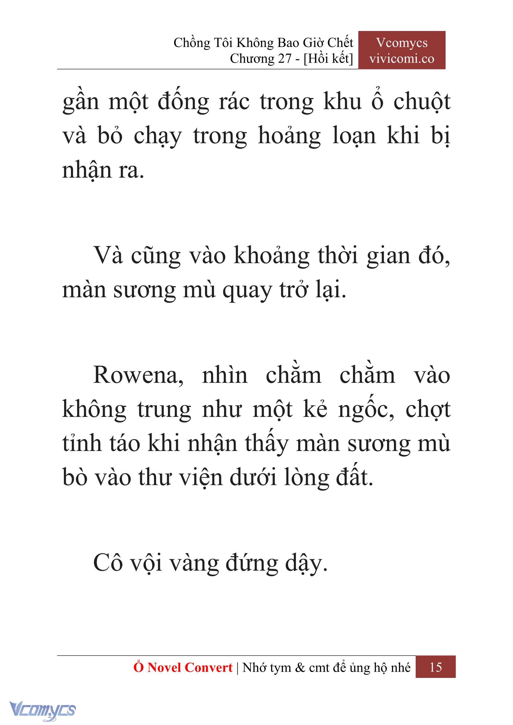 [Novel] Chồng Tôi Không Bao Giờ Chết Chap 27 - Trang 2