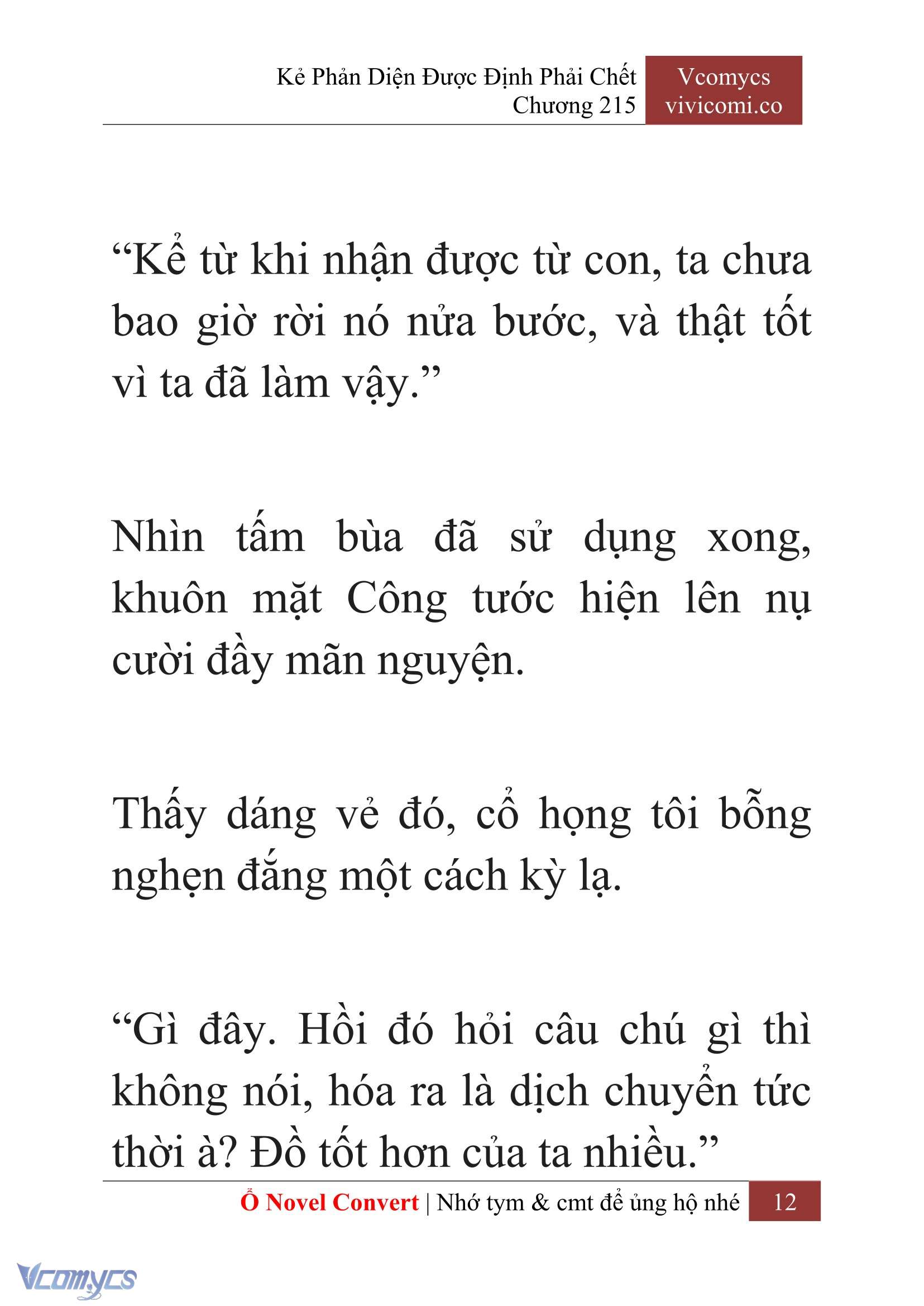 [Novel] Kẻ Phản Diện Được Định Phải Chết Chap 215 - Next Chap 216
